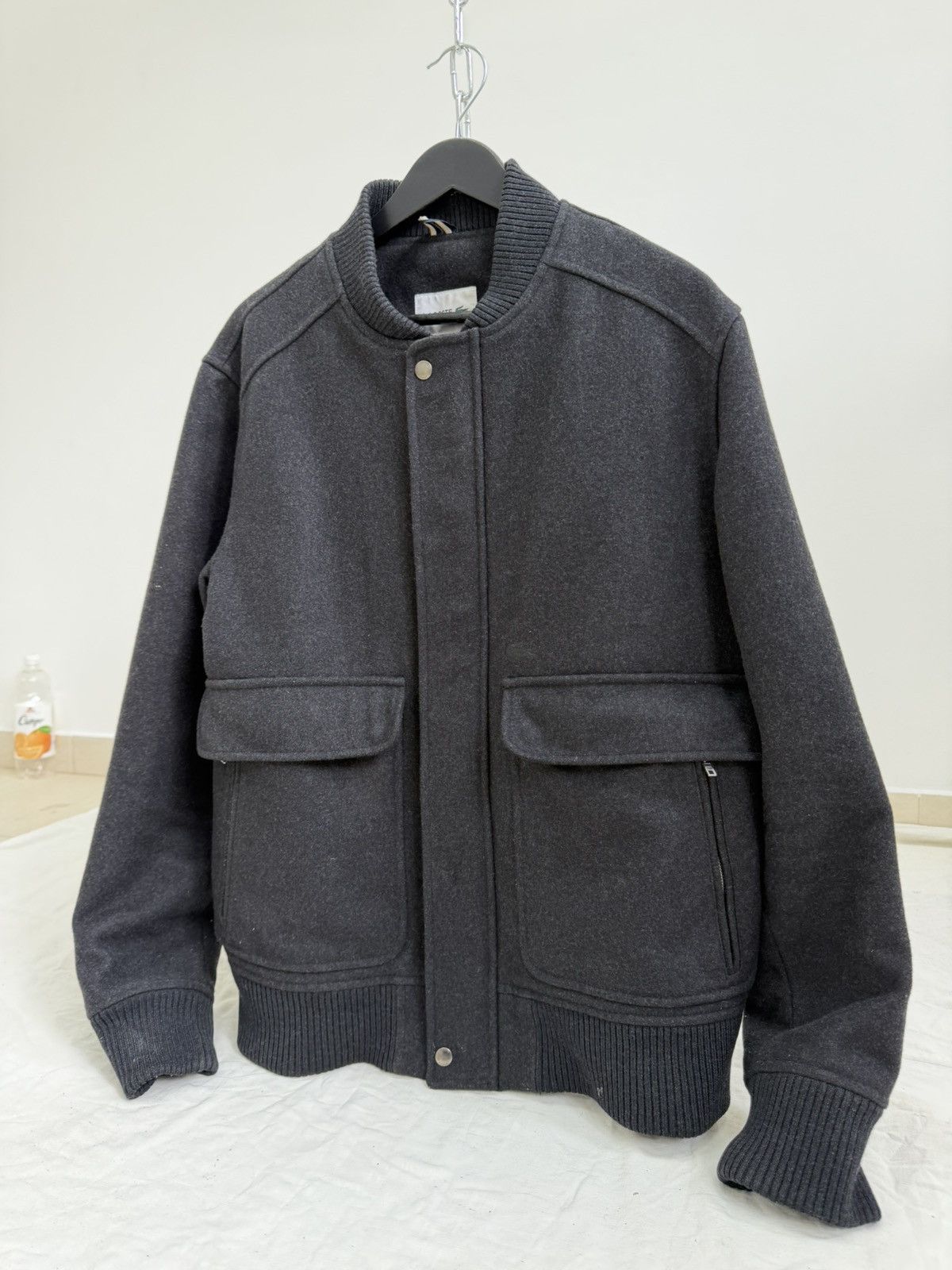 Lacoste Vintage Lacoste Cargo Multi-Zip Wool Jacket Luxury Size US XL / EU 56 / 4 - 6 Thumbnail