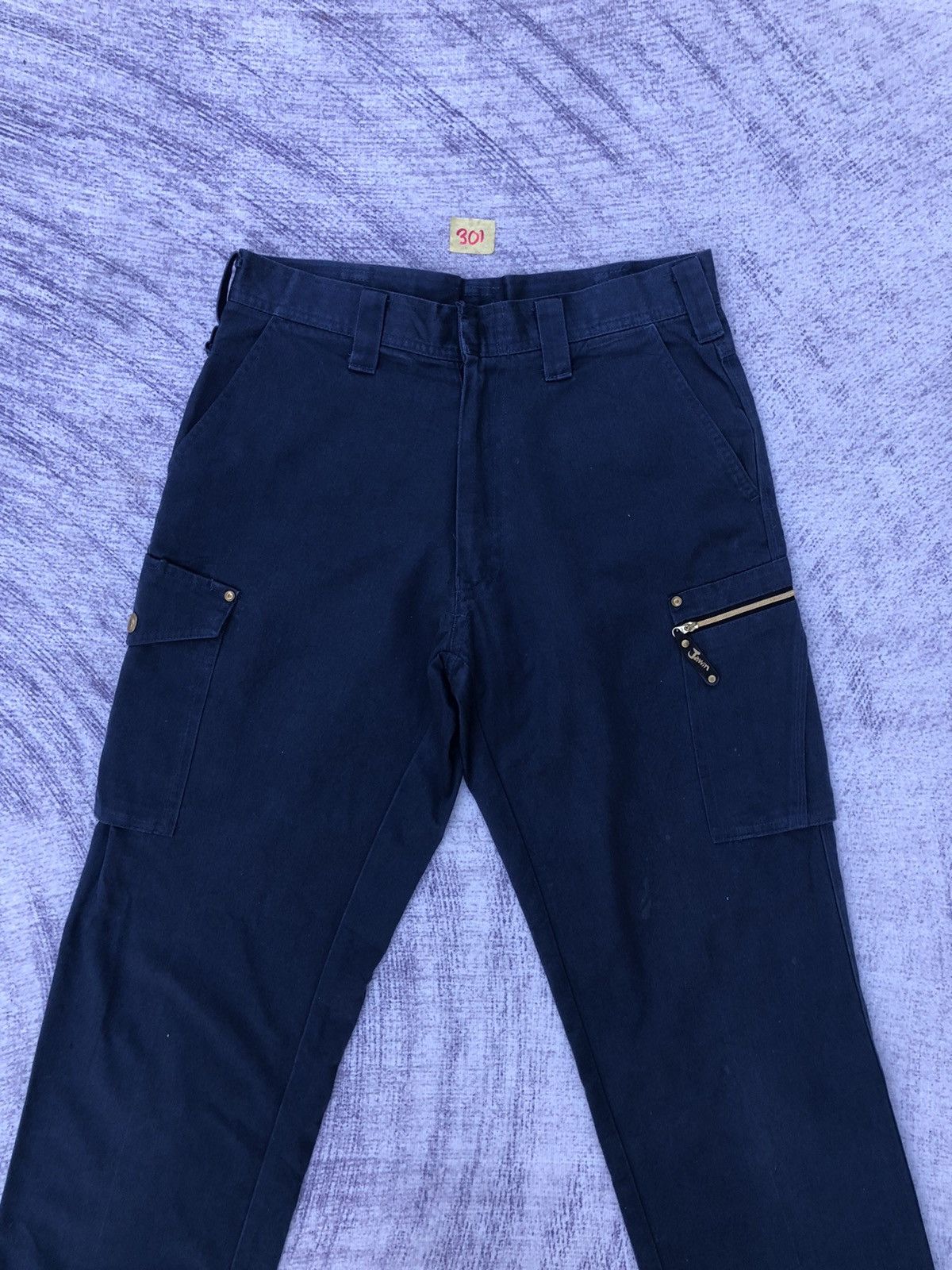 Japanese Brand Unbrand Workers Cargo Pants Multipocket Faded Colour Size US 28 / EU 44 - 2 Thumbnail
