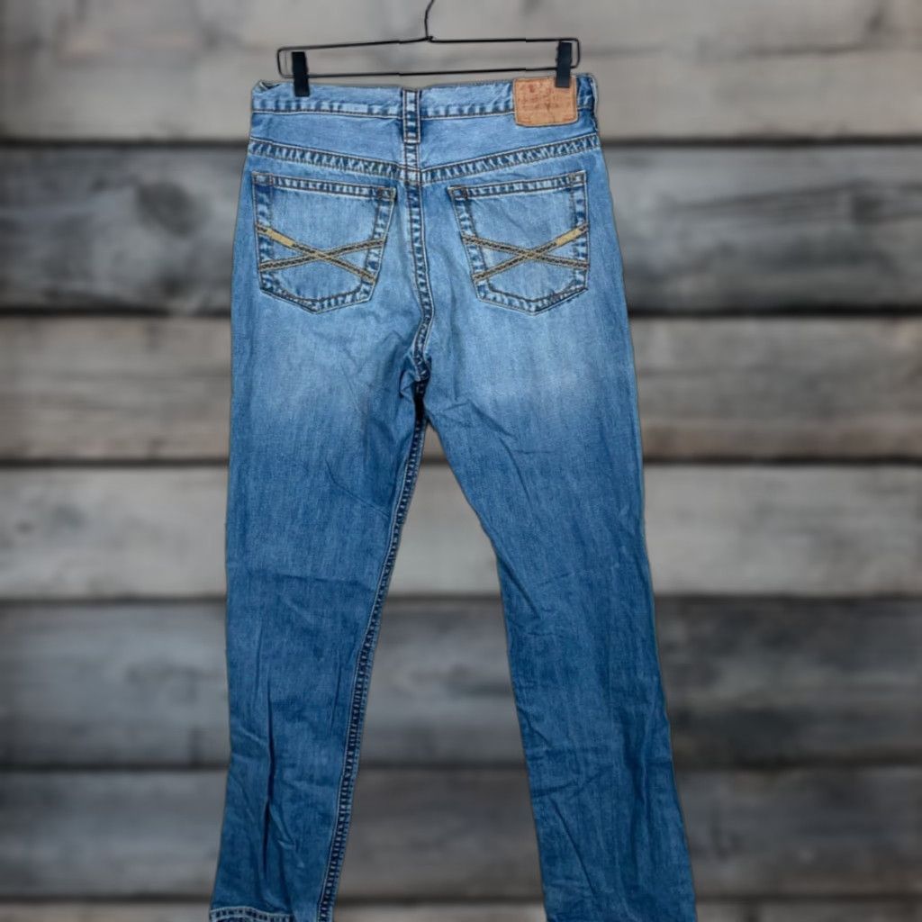 Stetson John B. Stetson 1520 Standard Straight Leg Jeans Men 31 x 33.5 Blue Denim Size US 31 - 1 Thumbnail