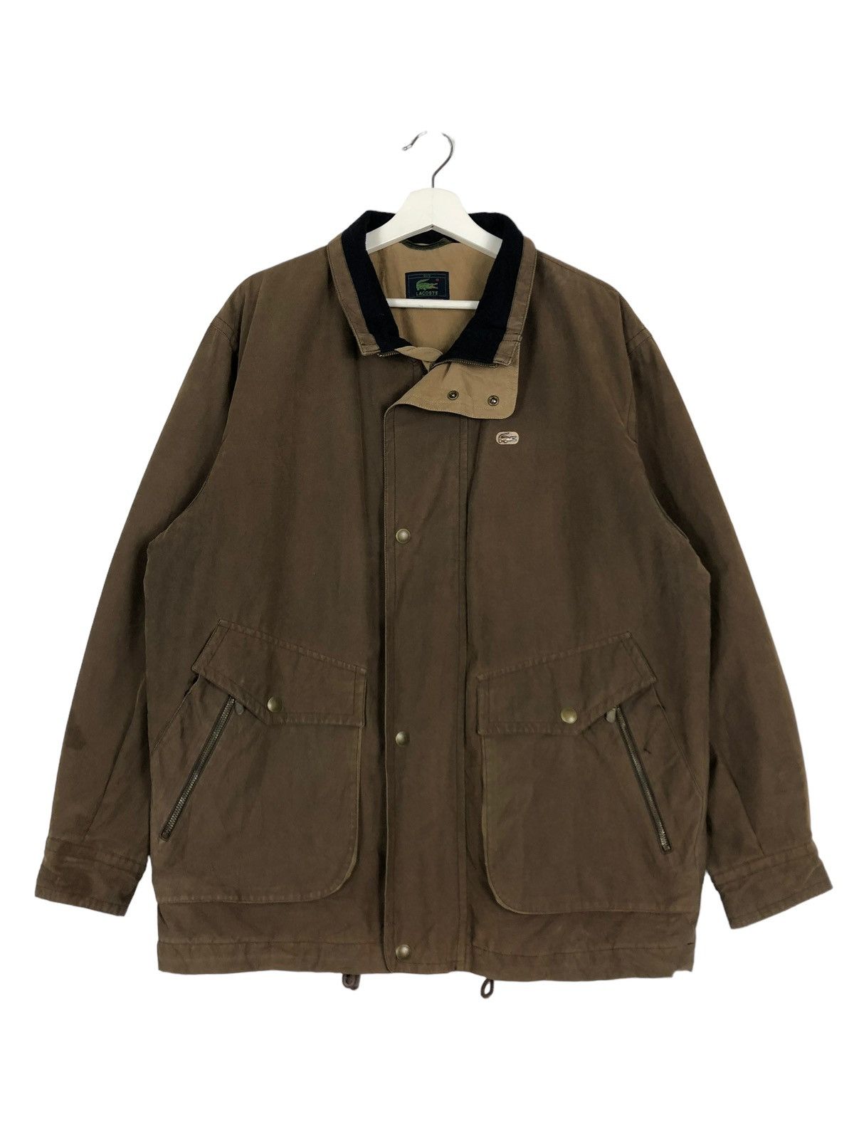 Japanese Brand 🔥 LACOSTE SAFARI LONG JACKET Size US L / EU 52-54 / 3 - 2 Thumbnail