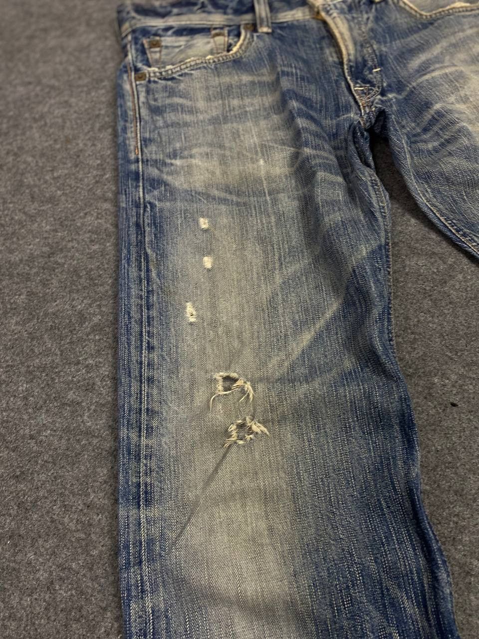 Edwin vintage edwin blue trip bootcut distressed denim Size US 36 / EU 52 - 11 Thumbnail