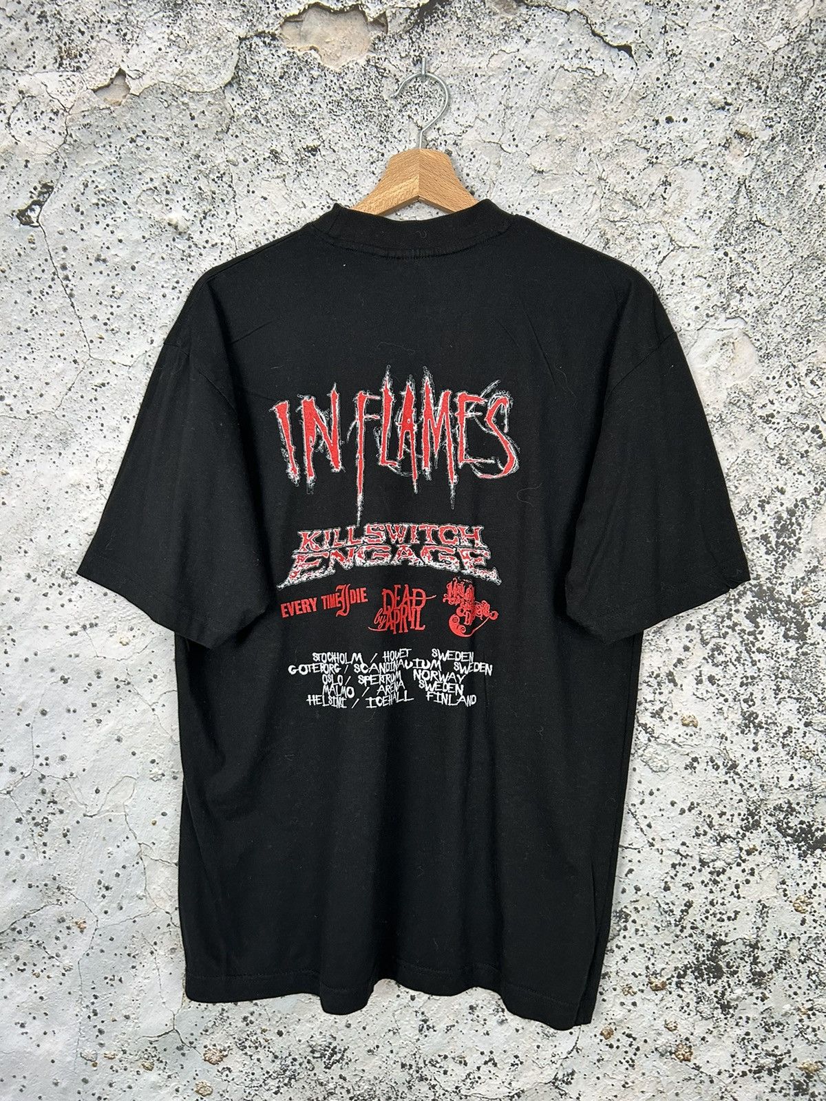 Band Tees Vintage In Flames Rock Band Tee Metal Grunge Punk Y2K Size US M / EU 48-50 / 2 - 4 Thumbnail
