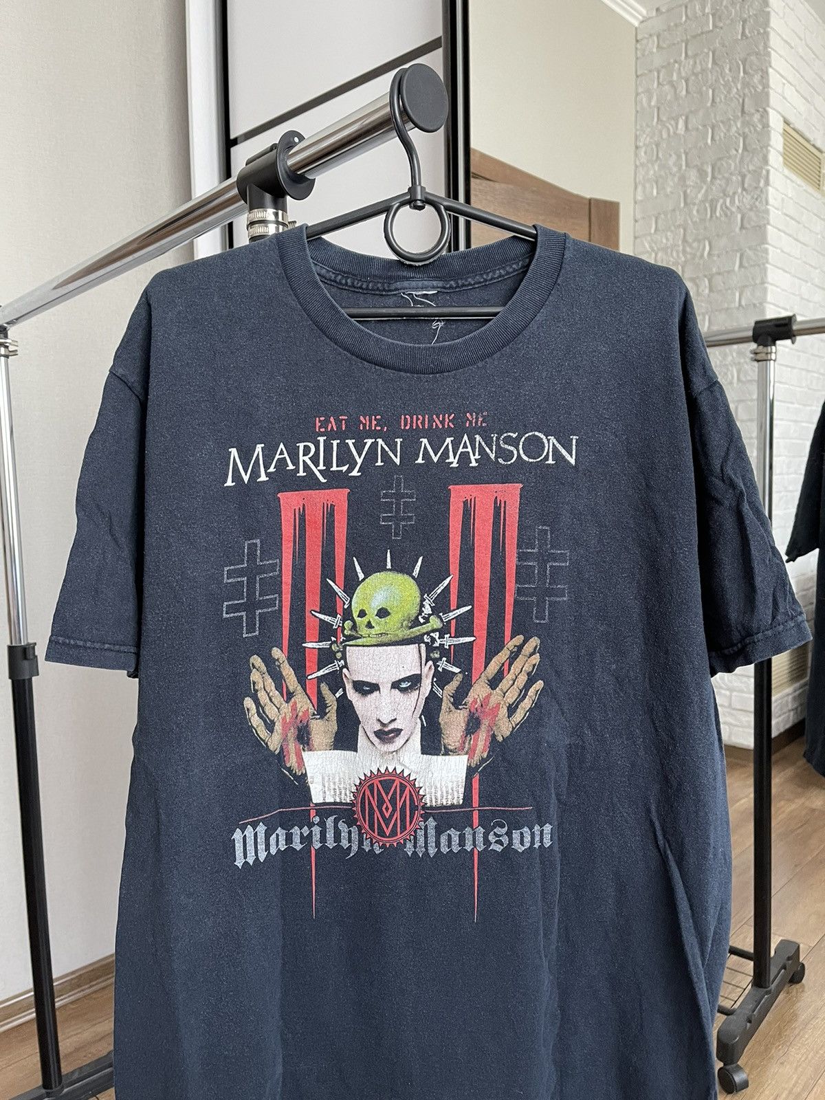 Band Tees 2007 Marilyn Manson Vintage Eat Me Drink Me Band T-Shirt Tee Size US L / EU 52-54 / 3 - 4 Thumbnail