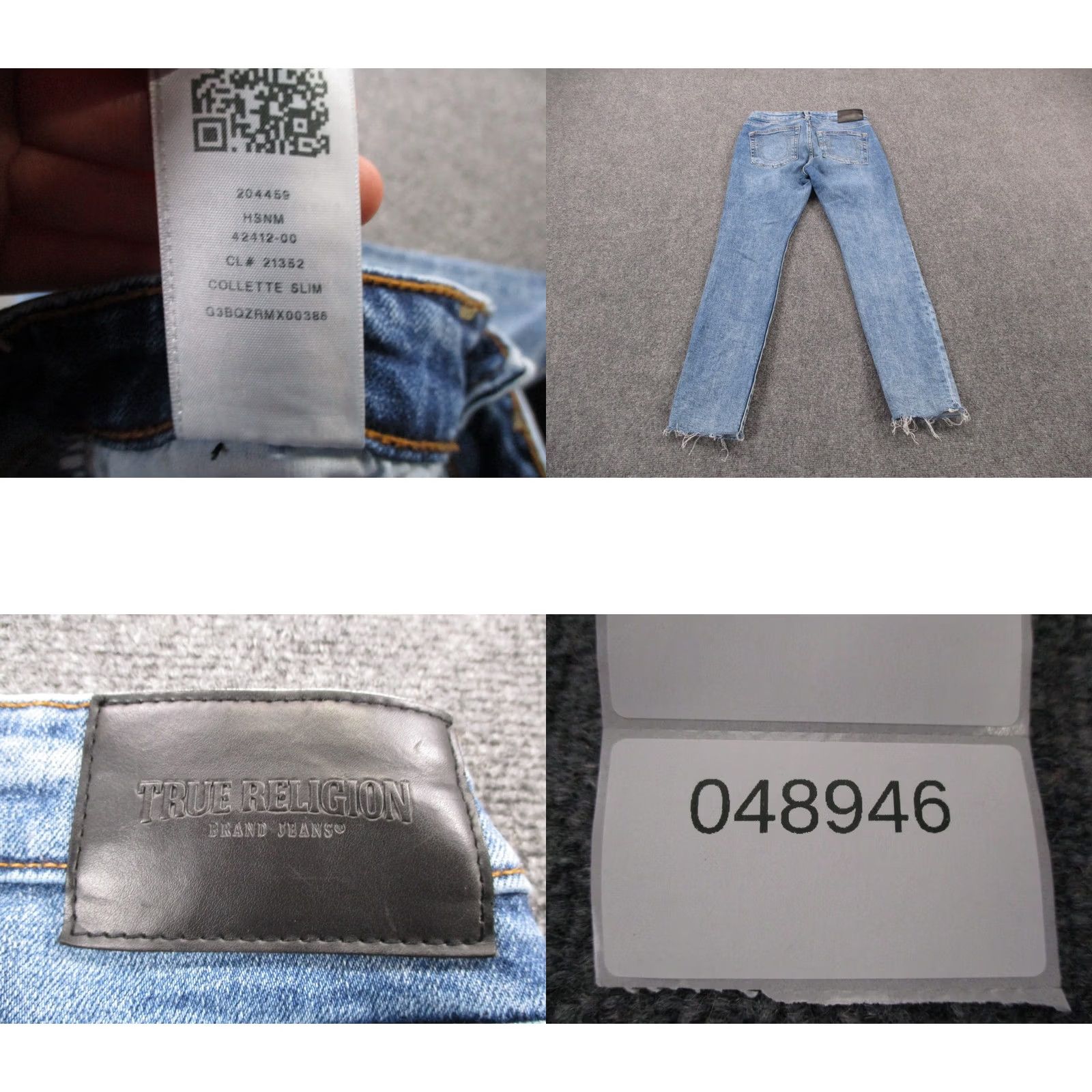 True Religion True Religion Jeans Womens 27 Blue Denim Colette Slim Straight Casual Distressed Jeans Womens 27 Pink USA 5-Pocket Mens Women Girls Size 27" / US 4 / IT 40 - 9 Thumbnail