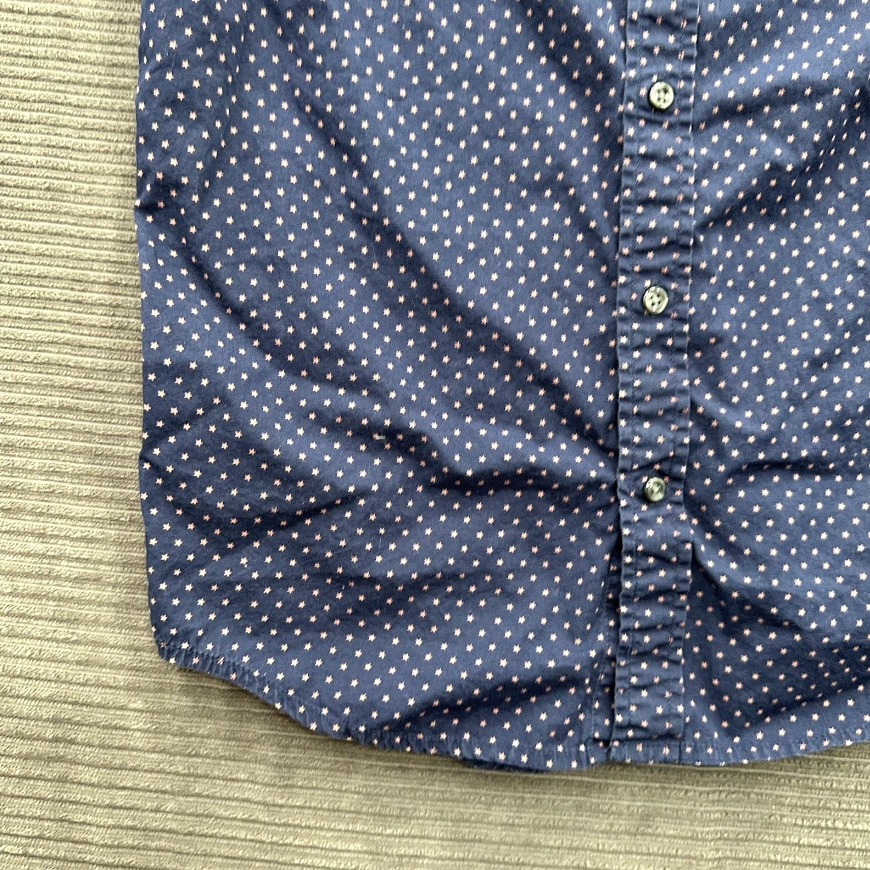 Vintage Denim & Supply Ralph Lauren Shirt Men Medium Blue Button-Down Stars All Over Size US M / EU 48-50 / 2 - 6 Thumbnail