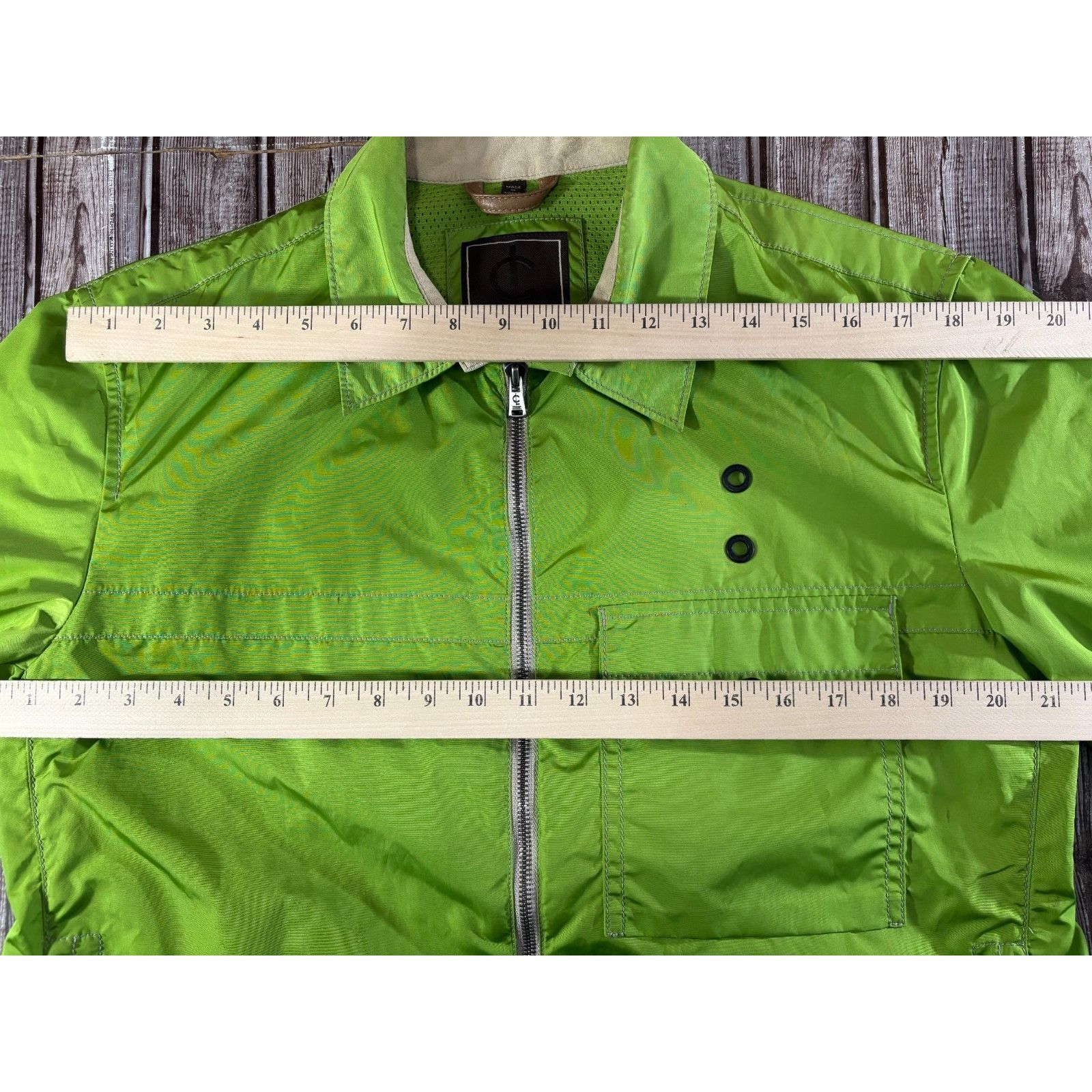 Coach Coach Leatherware full zip Jacket size M color Green Size US M / EU 48-50 / 2 - 7 Thumbnail