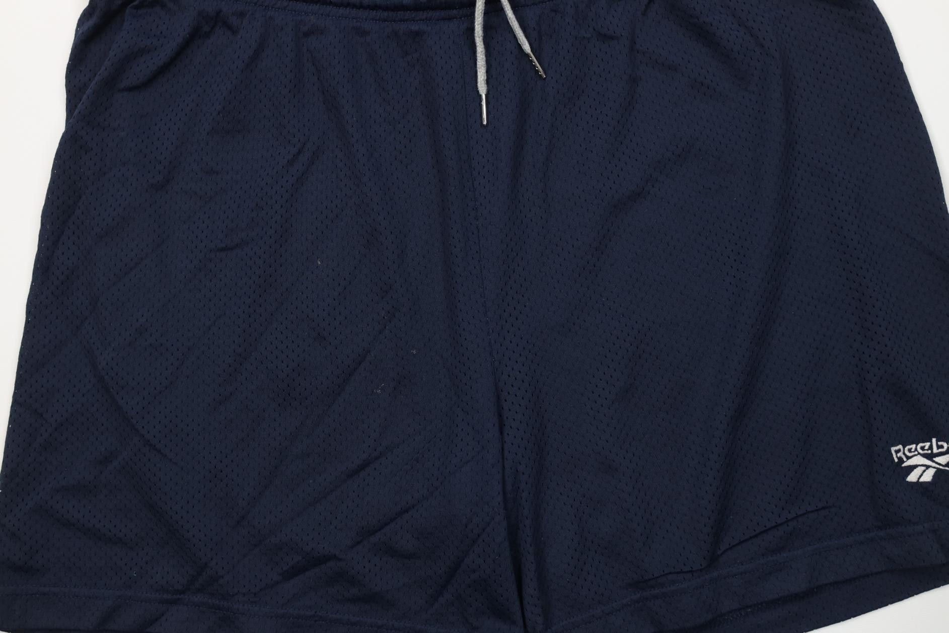 Reebok Vintage 90s Reebok Above Knee Mesh Shorts Blue Nylon USA Size US 36 / EU 52 - 3 Thumbnail
