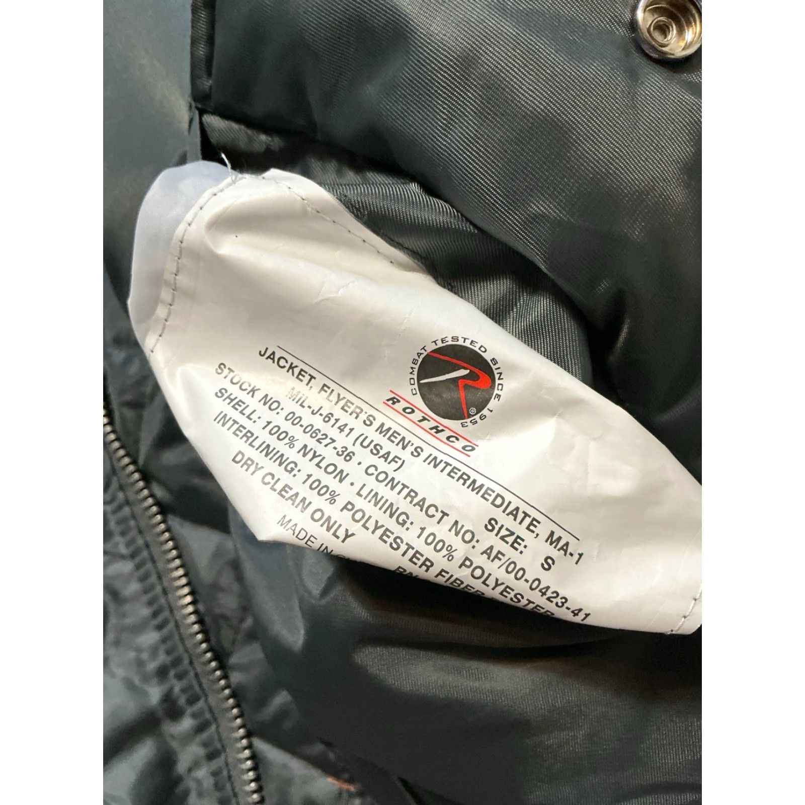 Rothco VINTAGE Netflix Atlas 2022 Ranger Cast & Crew Sci Fi Movie Film Jennifer Lopez MA-1 Flight Bomber Full Zip Reversible Jacket S Gray Mens Size US S / EU 44-46 / 1 - 6 Thumbnail