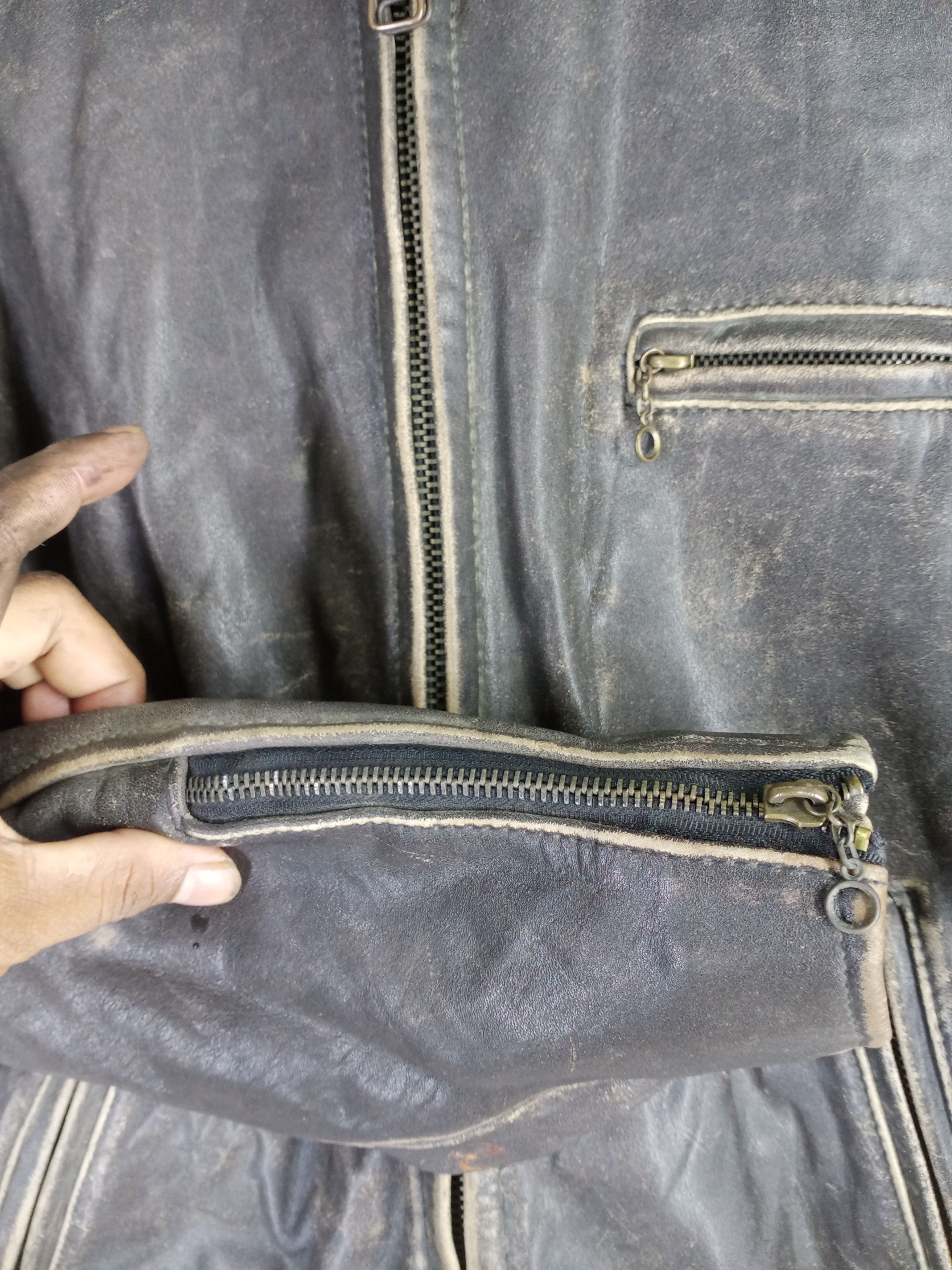 Genuine Leather Vintage G.S.C Ontime Road Masters Genuine Leather Jacket Size US M / EU 48-50 / 2 - 6 Thumbnail