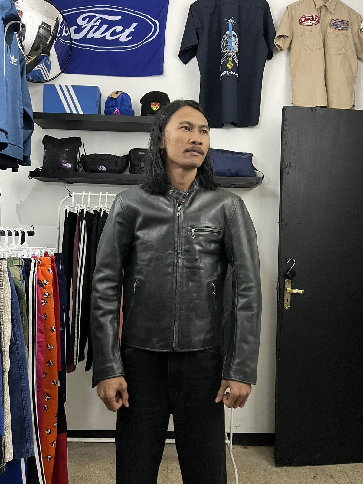Y'2 Leather Y’2 Leather riding master cafe racer leather jacket Size US S / EU 44-46 / 1 - 13 Thumbnail