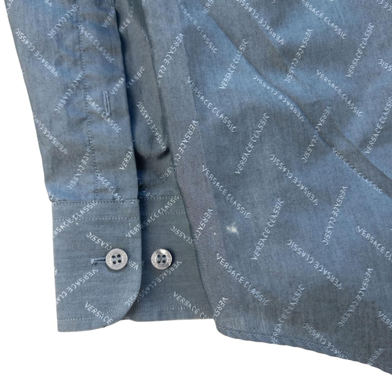 Versace Vintage Versace Monogram Button Up Shirt Size M Size US M / EU 48-50 / 2 - 4 Thumbnail