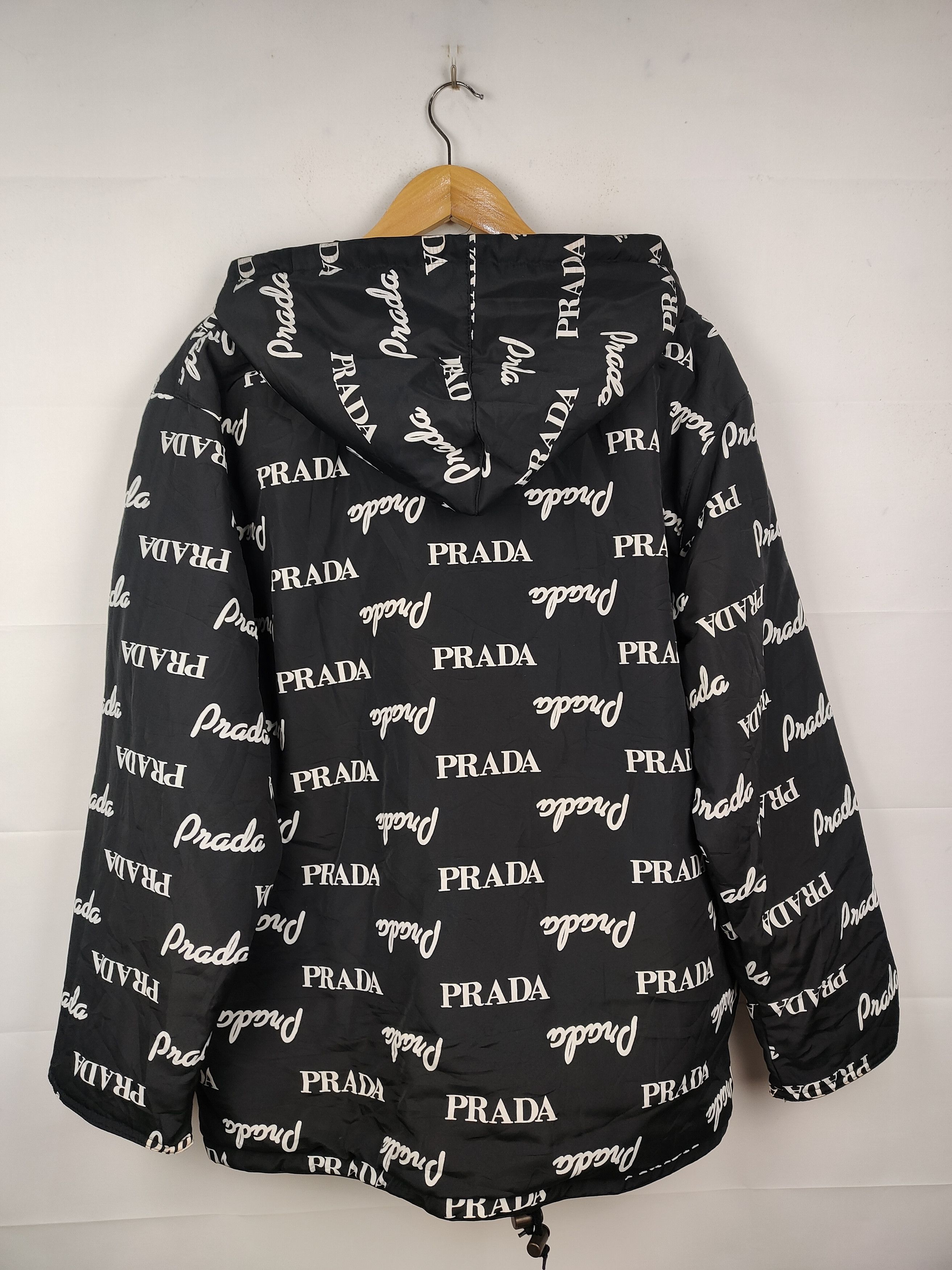 Prada Vintage Prada Reversible Zipper Hoodie Jacket Size US XL / EU 56 / 4 - 5 Thumbnail