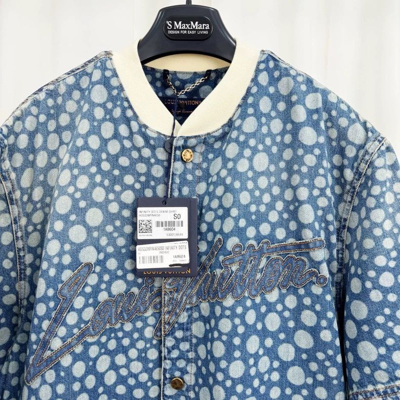 Louis Vuitton Louis Vuitton Polka-dot denim baseball short sleeve Size US S / EU 44-46 / 1 - 3 Thumbnail