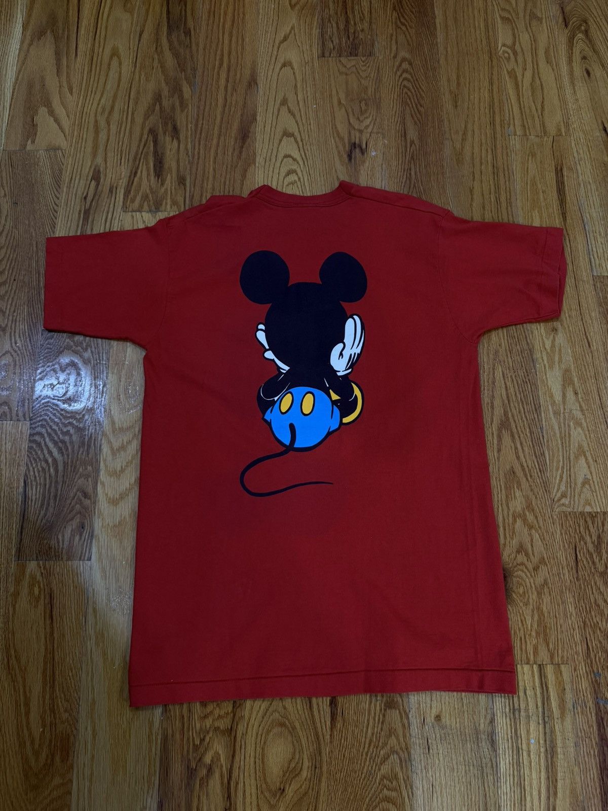 Vintage Vintage Red Mickey Front and Back Tee Size US L / EU 52-54 / 3 - 3 Thumbnail