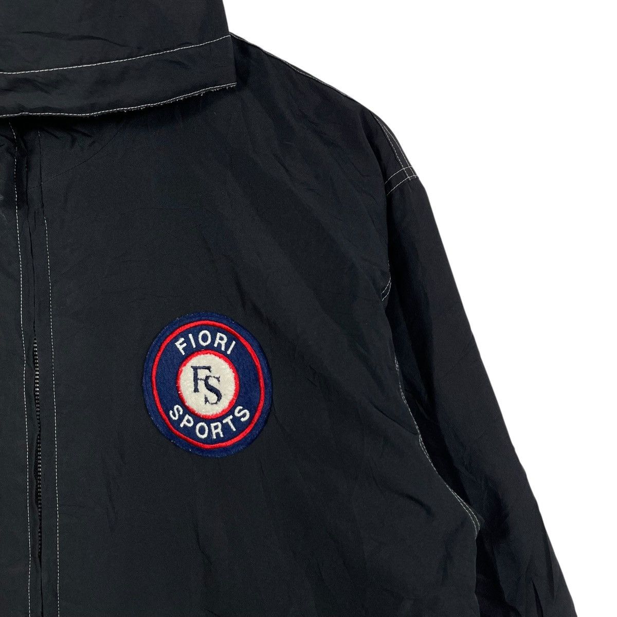 Vintage Fiori Sports Hooded Windbreaker Jacket Big Logo Embroidery Size US M / EU 48-50 / 2 - 6 Thumbnail