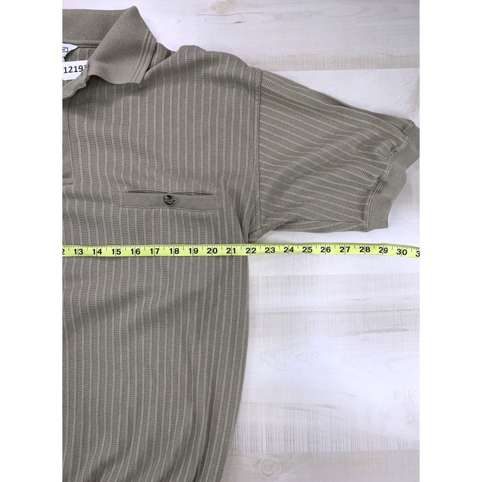 Vintage VINTAGE Wentworth Polo Shirt Mens LT Pocket Front Brown 90s Grunge Retro Cotton Blend | Golf School Walking Slim Fit? Size US L / EU 52-54 / 3 - 4 Thumbnail