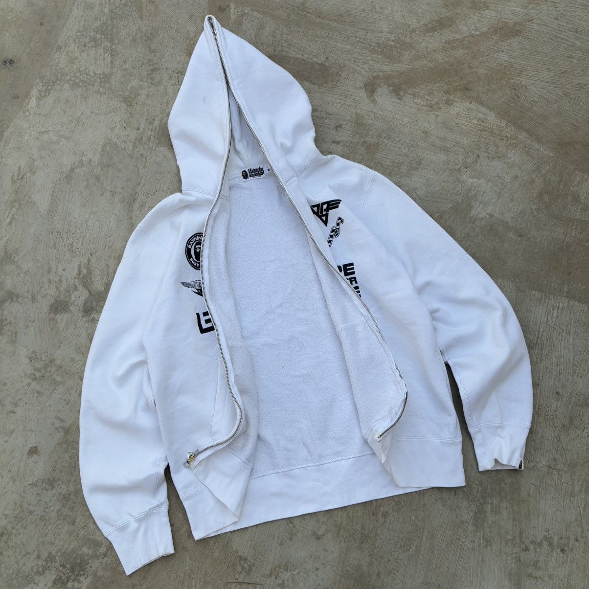 Bape Bape Logo Zip up Hoodie Size US XL / EU 56 / 4 - 3 Thumbnail