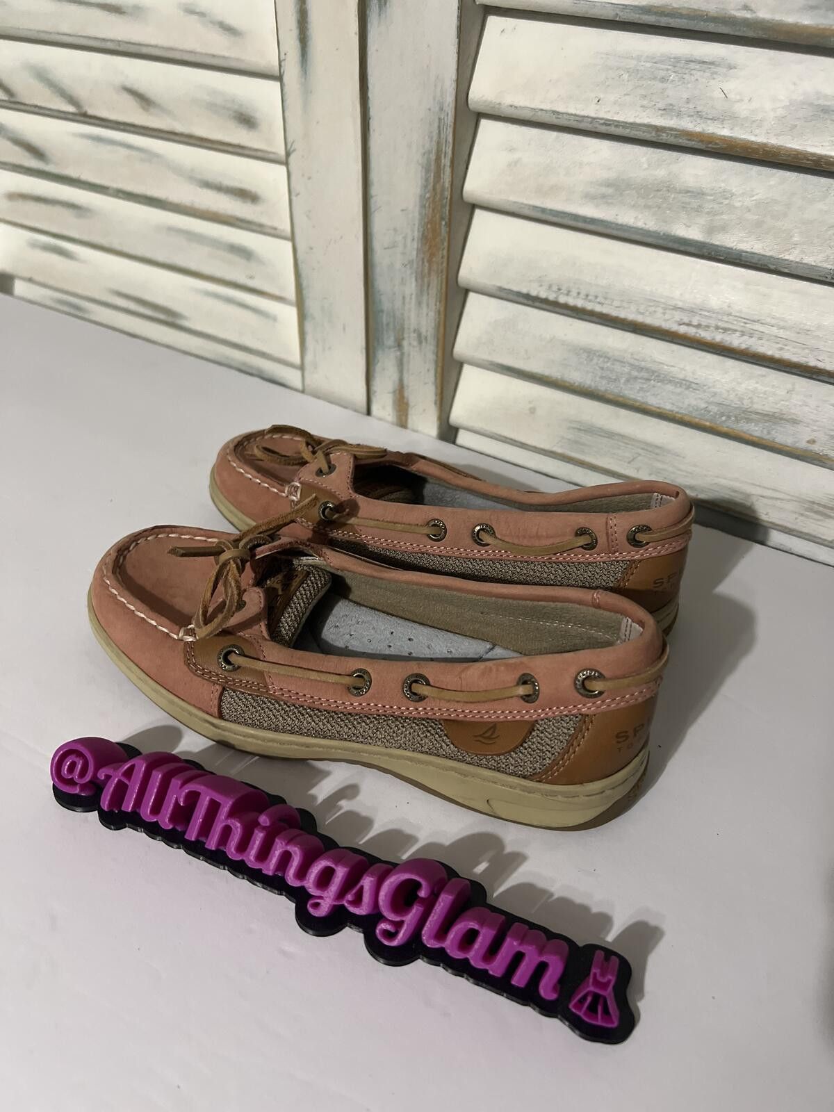 Sperry Sperry Pink and Tan topsiders Boat Shoes Size 5 Size US 5 / IT 35 - 3 Thumbnail