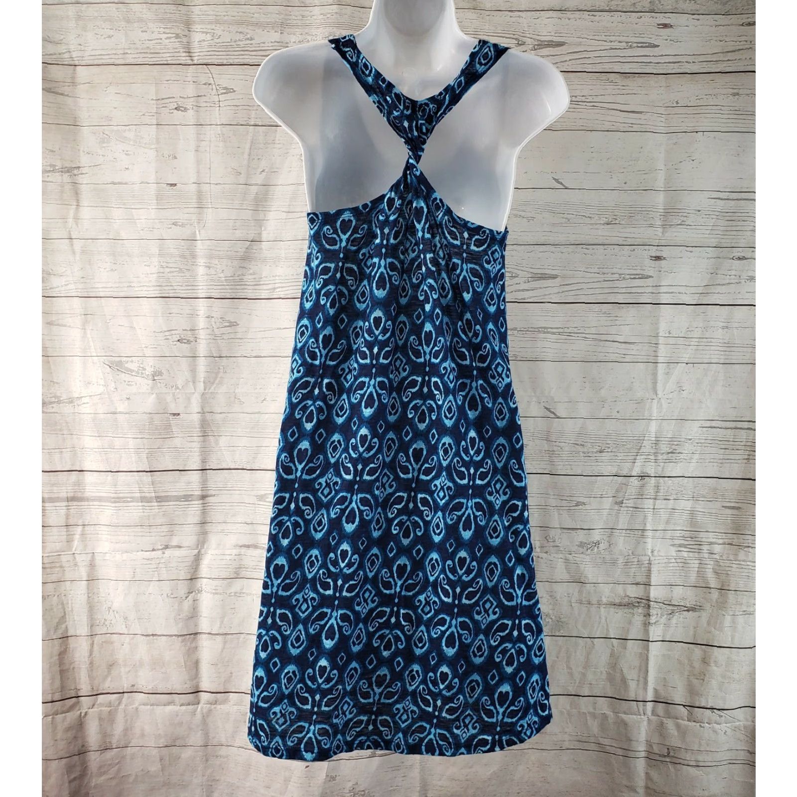 Twisted X Fresh Produce Womens Tank Dress Sz Small Blue Twisted Back Size S / US 4 / IT 40 - 4 Thumbnail