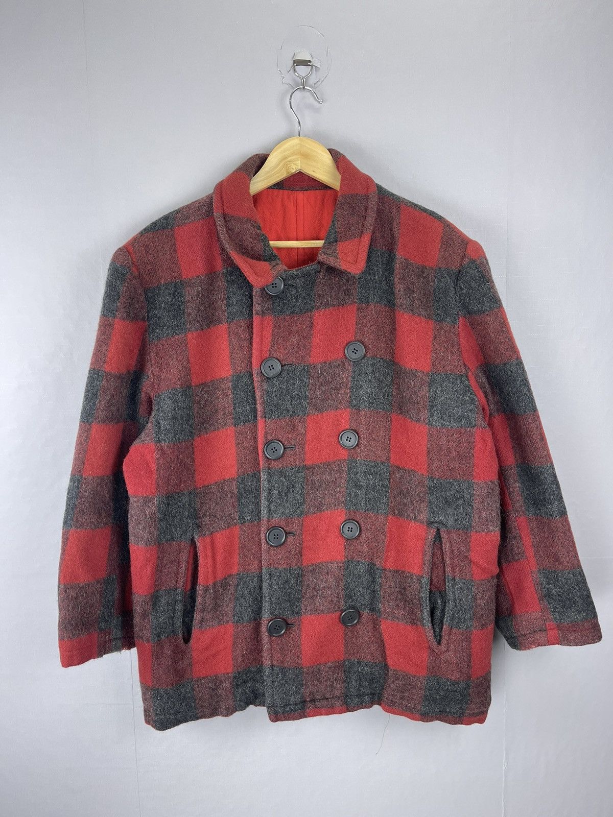 Hysteric Glamour 90s HYSTERIC GLAMOUR BOYS Red Tartan Wool Jacket Size US L / EU 52-54 / 3 - 3 Thumbnail
