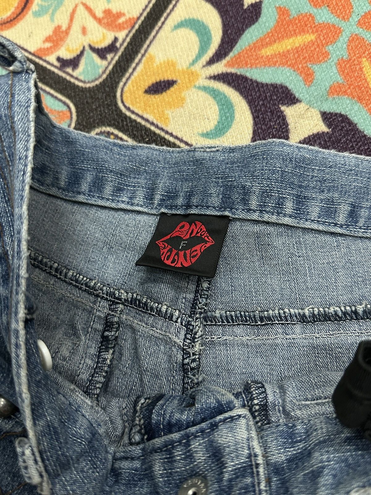Seditionaries Penty Punk Reconstructed Studded Flare Denim Pant Size US 27 - 18 Thumbnail