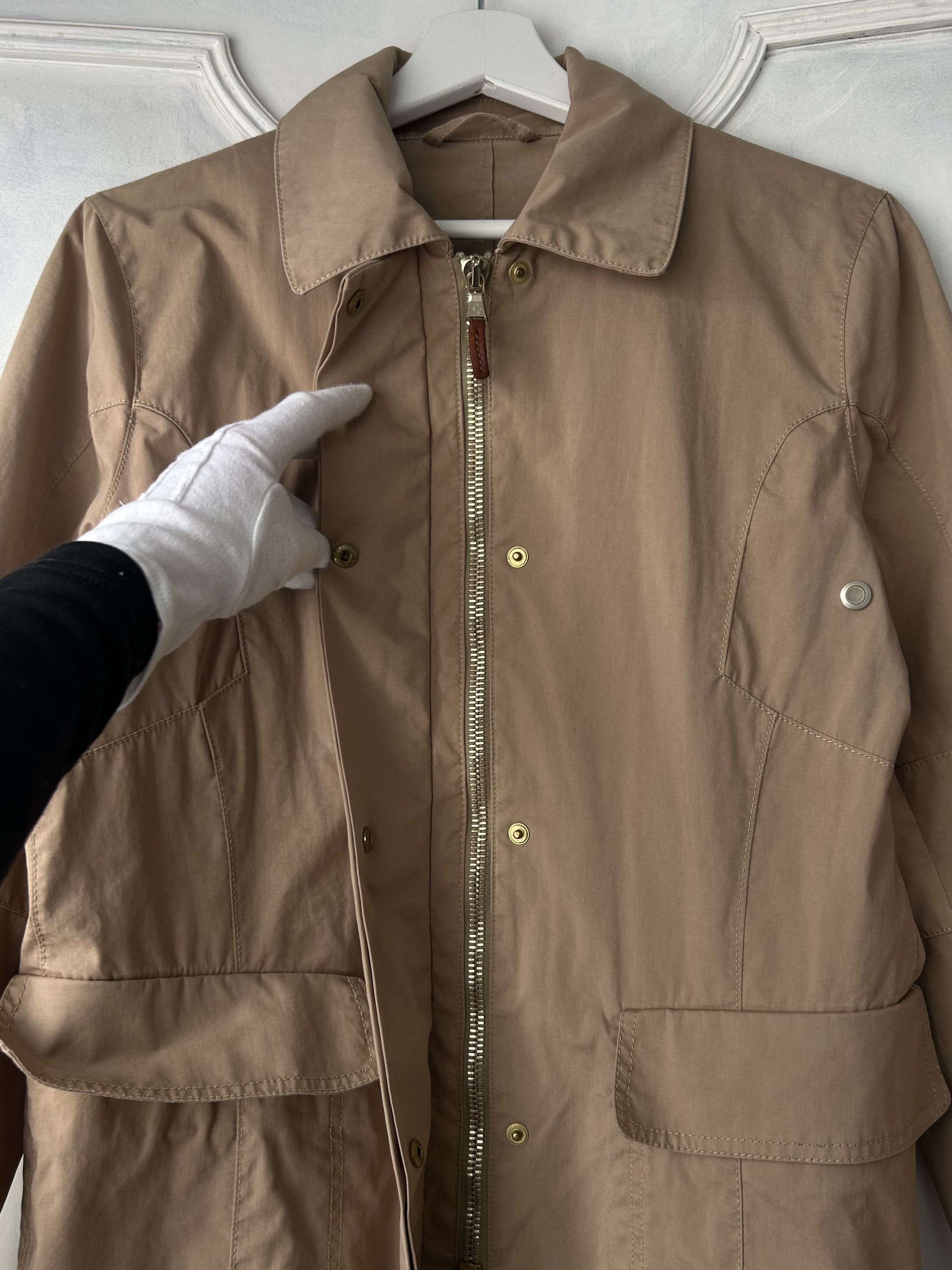 Moncler Moncler Beige Lightweight Coat / Trench Size M / US 6-8 / IT 42-44 - 4 Thumbnail