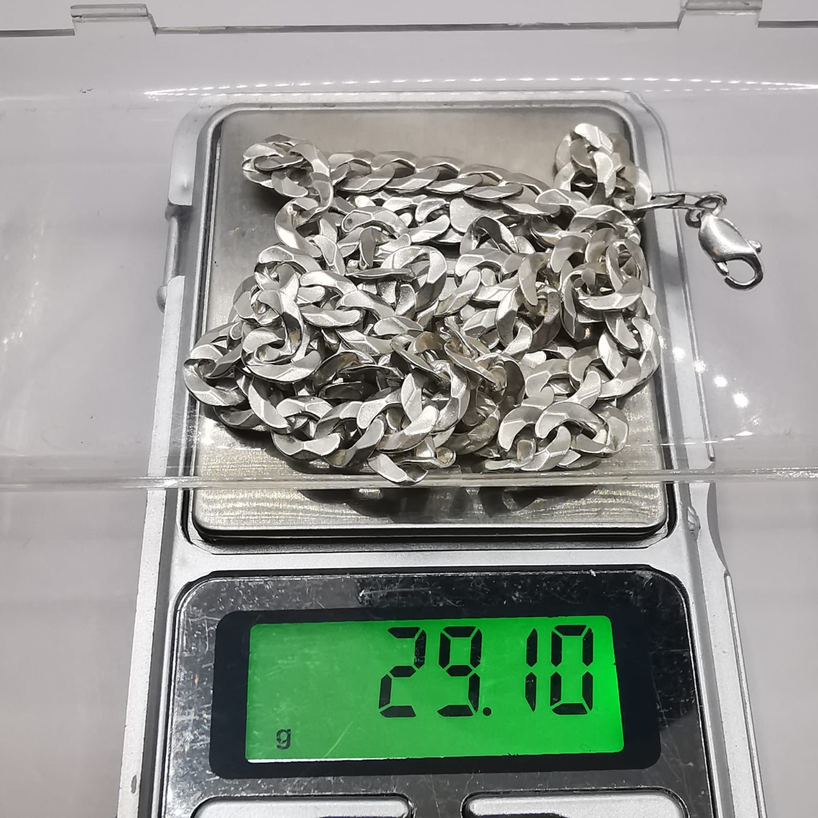 Sterling Silver Vintage Jewelry Chain, 925 Sterling Silver, Signed 29,10g Size ONE SIZE - 8 Thumbnail