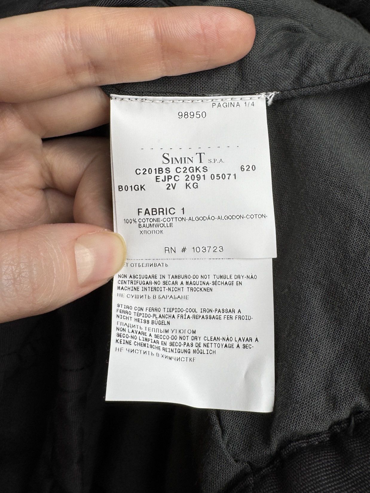 Emporio Armani Emporio Armani grey cotton military utility bomber jacket Size XL / US 12-14 / IT 48-50 - 13 Thumbnail