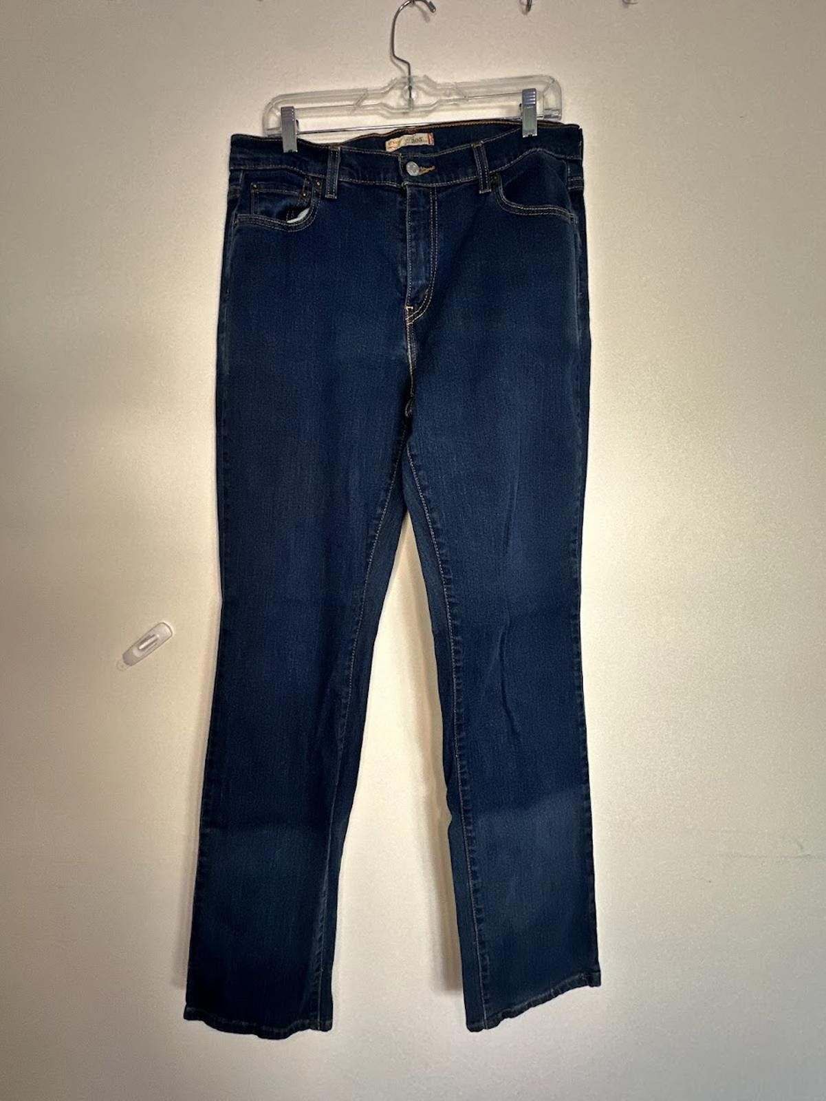 Levi's Levi's 505 Regular Fit Straight Leg Jeans - Sz. 14 Long Size 36" / US 14 / IT 50 - 2 Thumbnail