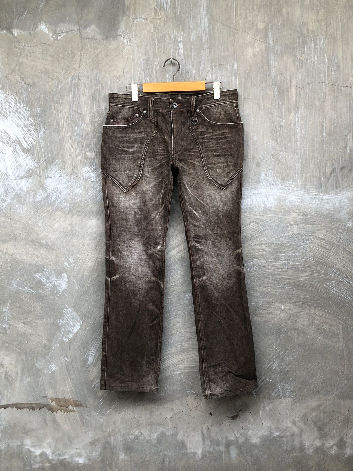 Japanese Brand × Le Grande Bleu (L.G.B.) THRASHED💥 Nicole Club For Men Washed Denim Size US 32 / EU 48 - 1 Thumbnail