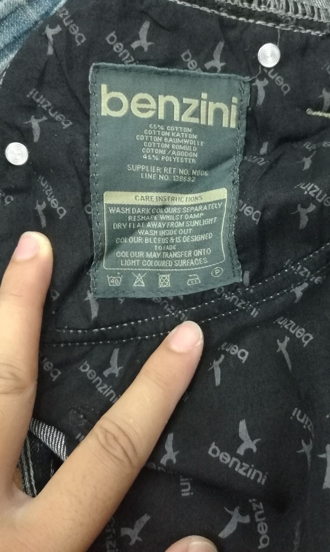 Japanese Brand Vintage Japanese Benzini Multi Pocket Buckle Back Jeans Size US 32 / EU 48 - 14 Thumbnail