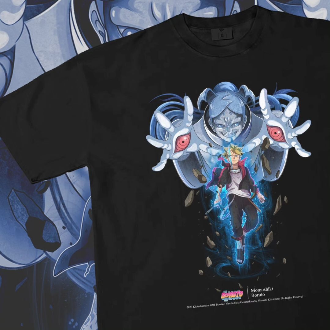 Anime × Vintage 🔥Rare🔥Momoshiki x Boruto Naruto Modern Bootleg T-Shirt Size US XXL / EU 58 / 5 - 3 Thumbnail