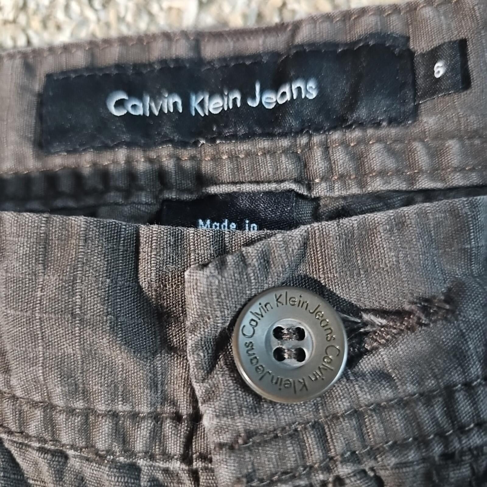 Calvin Klein Calvin Klein Sz 6 Ripstop Brown Shorts Size 28" / US 6 / IT 42 - 3 Thumbnail