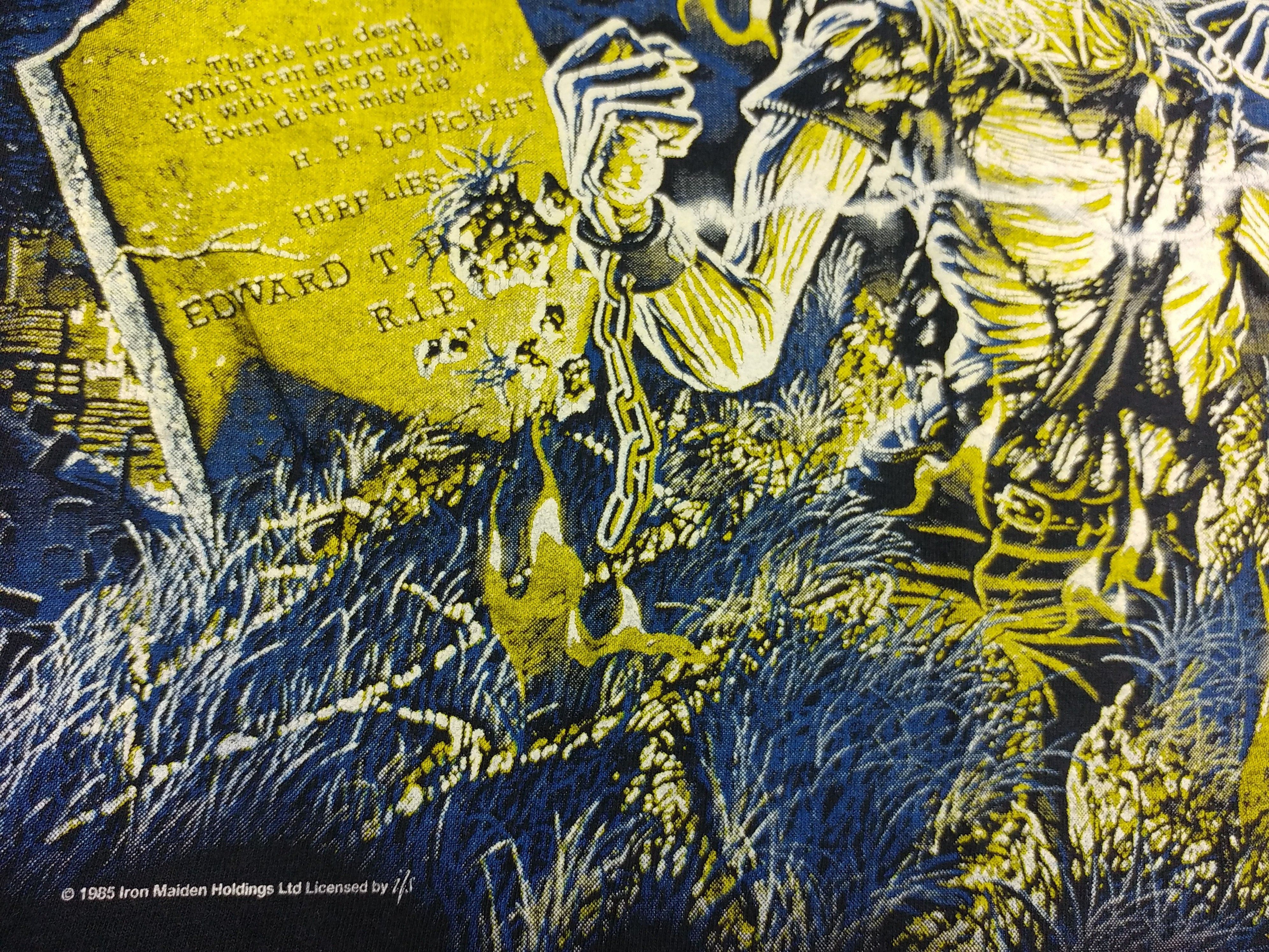Vintage Vintage Iron Maiden T-Shirt 1985 Live After Death Tour, XL Size US XL / EU 56 / 4 - 8 Thumbnail