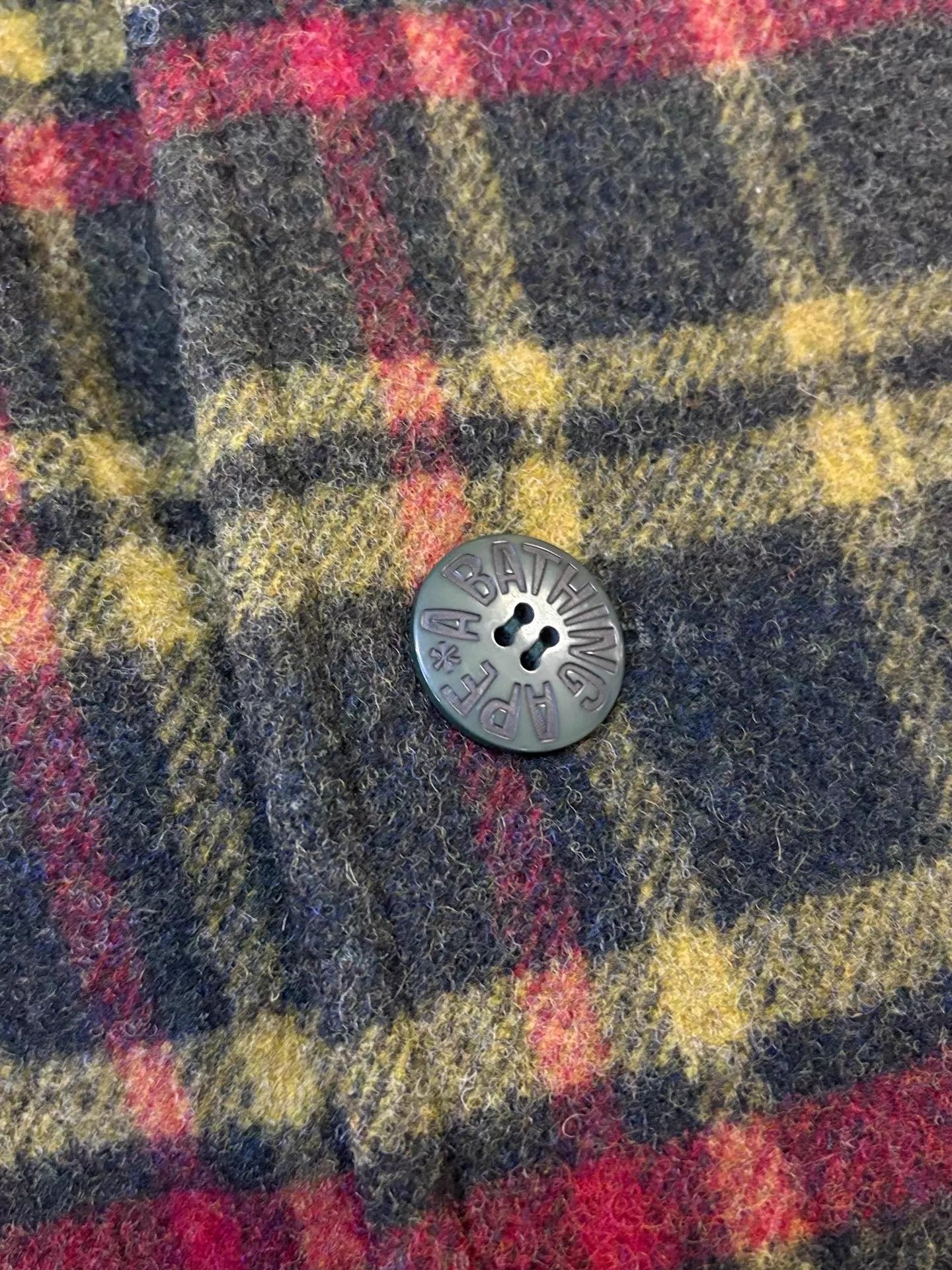 Bape BAPE CHECK WOOL DB OVERCOAT ISETAN EXCLUSIVE XL Size US XL / EU 56 / 4 - 4 Thumbnail