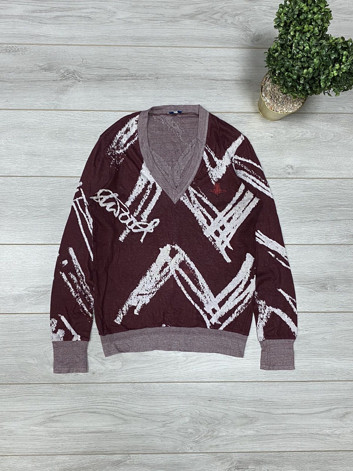 Vivienne Westwood Vivienne Westwood vintage big orb overprint monogram long Size US L / EU 52-54 / 3 - 3 Thumbnail