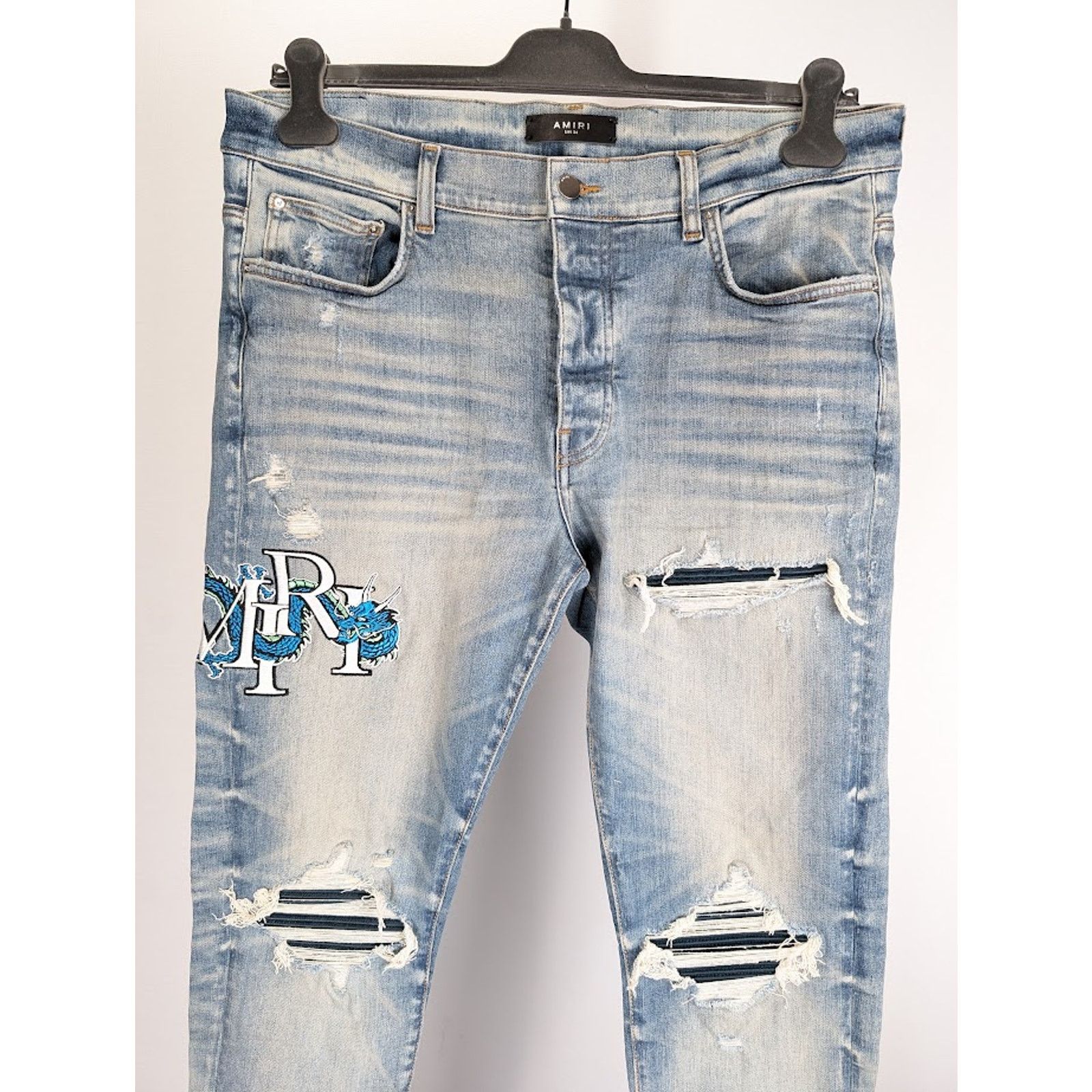 Amiri o1rshd1 Dragon MX1 Jeans in Vintage Indigo Size US 34 / EU 50 - 3 Thumbnail