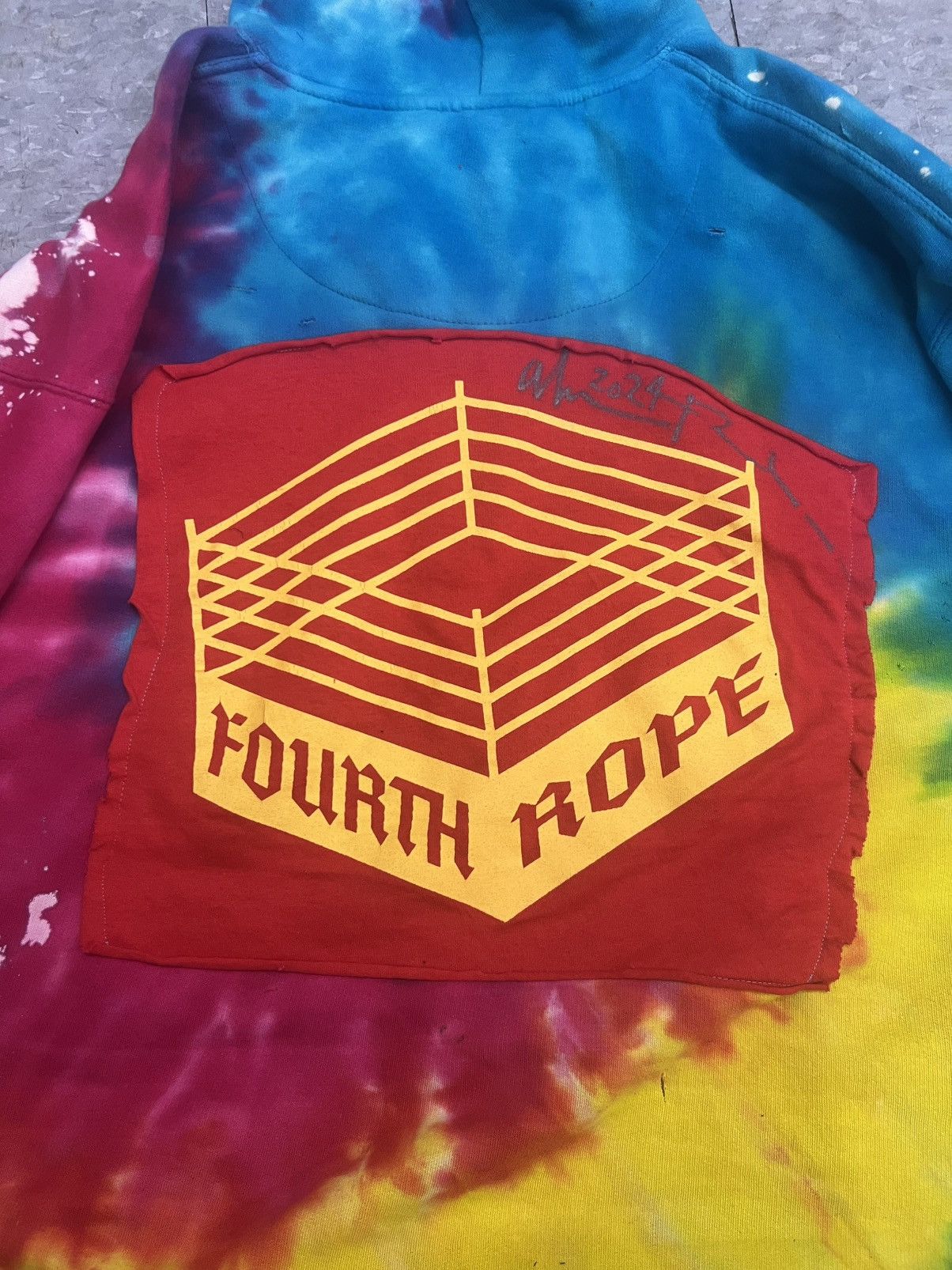 Rap Tees Westside Gunn x Rebirth Studios SIGNED Tie Dye Benoit Hoodie Size US XL / EU 56 / 4 - 4 Thumbnail