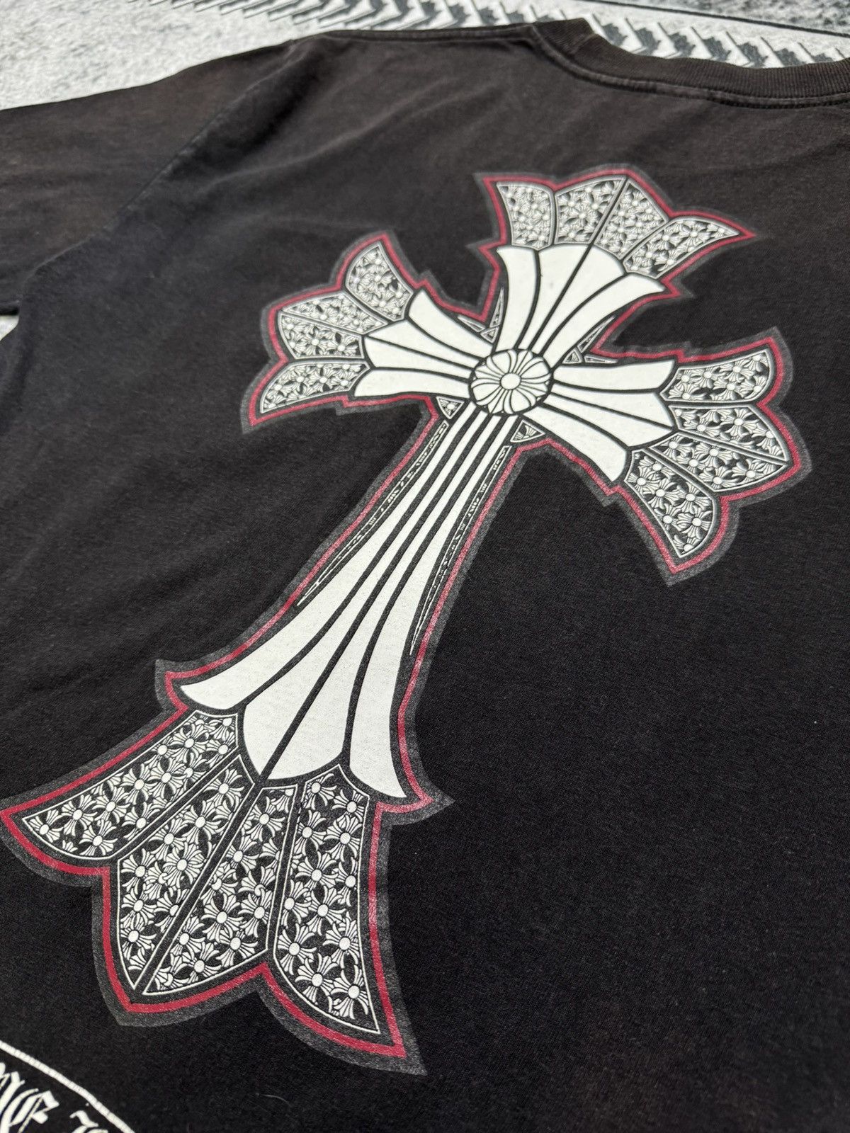 Chrome Hearts RARE! 2010s DOUBLE CROSS NECK PRINT Size US M / EU 48-50 / 2 - 6 Thumbnail