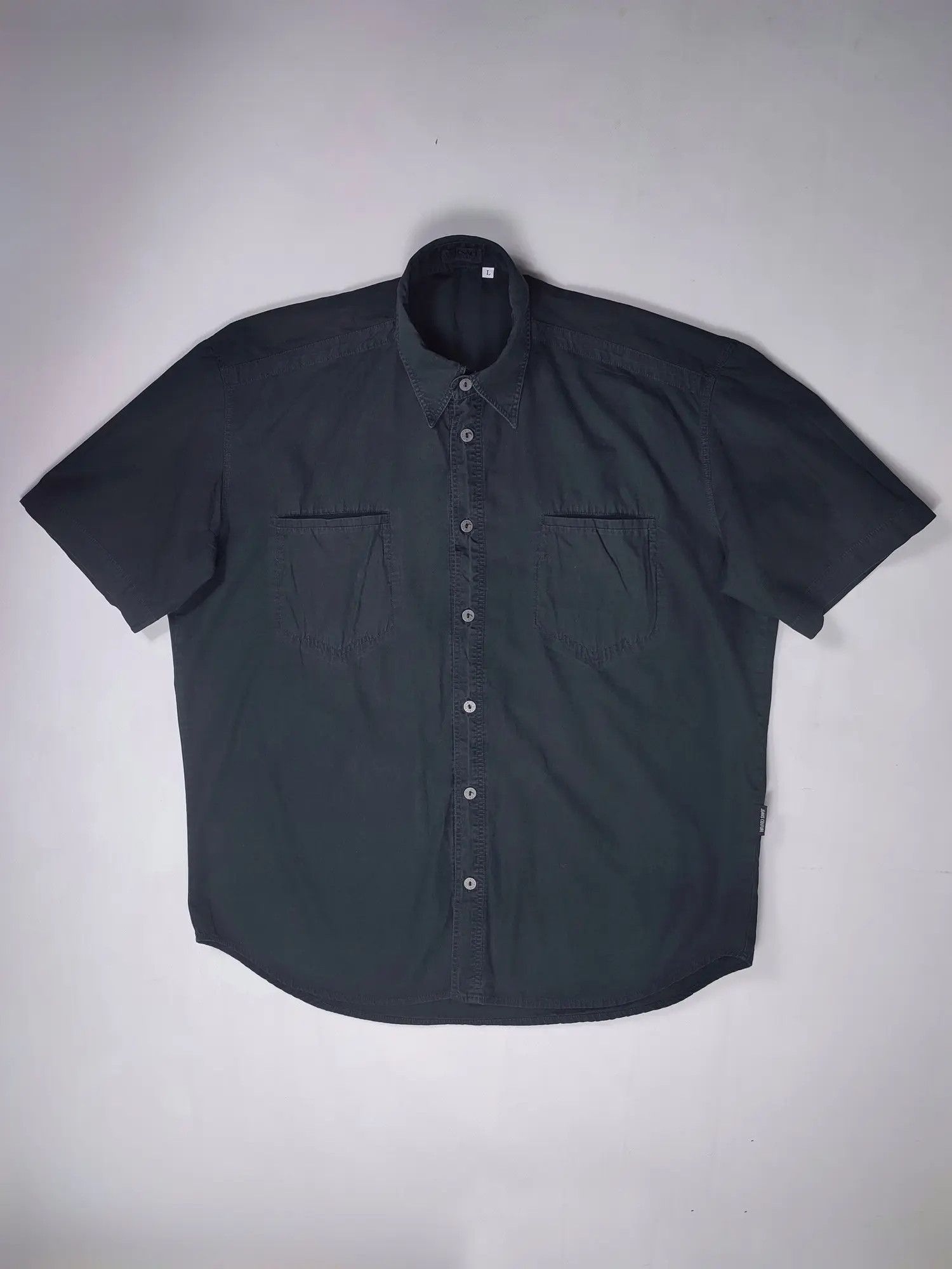 Versace Jeans Couture × Vintage Vintage Versace faded metal button shirt Size US L / EU 52-54 / 3 - 6 Thumbnail