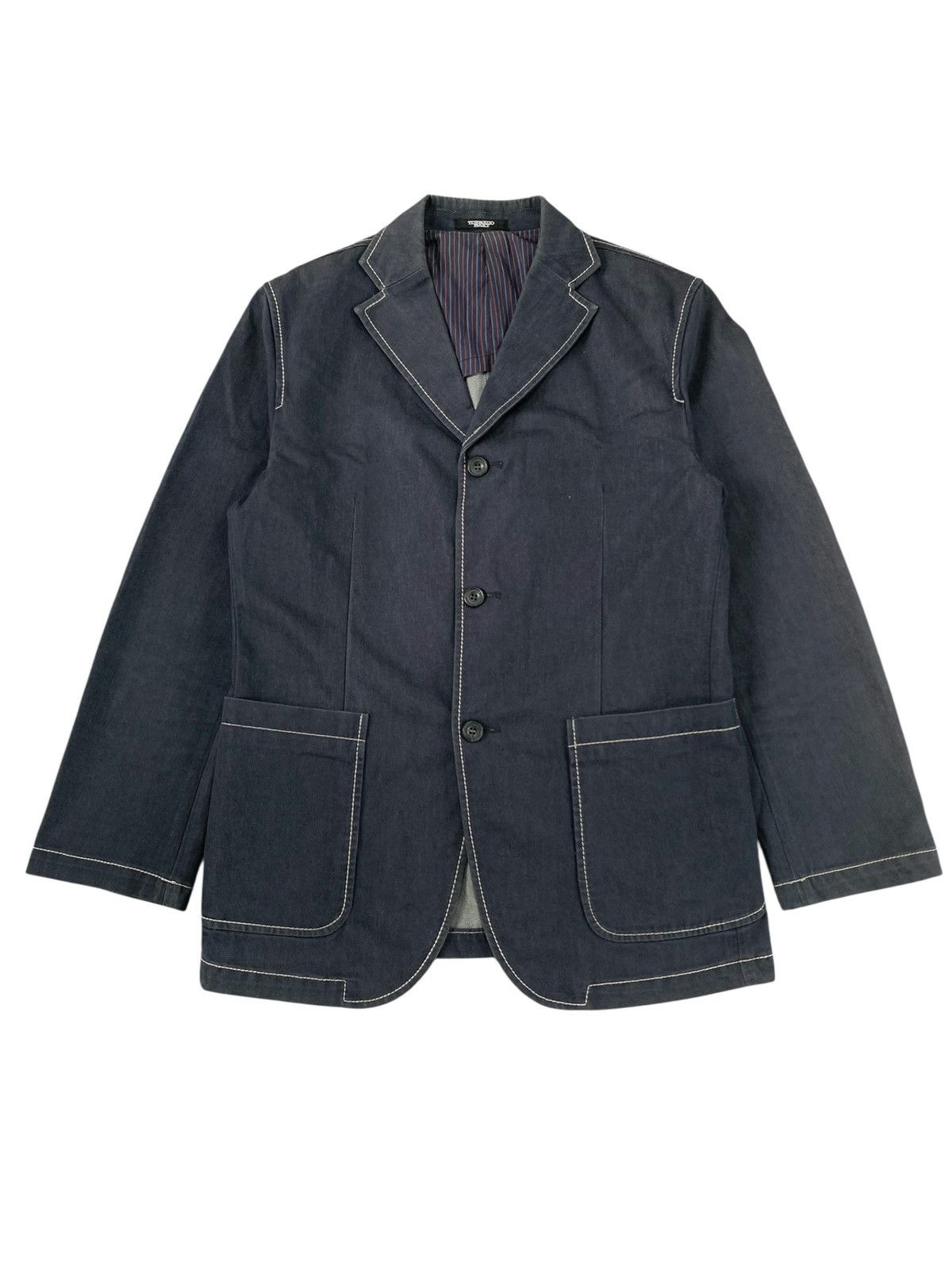 Tornado Mart Tornado mart denim jacket japan coat blazer Size US L / EU 52-54 / 3 - 1 Thumbnail