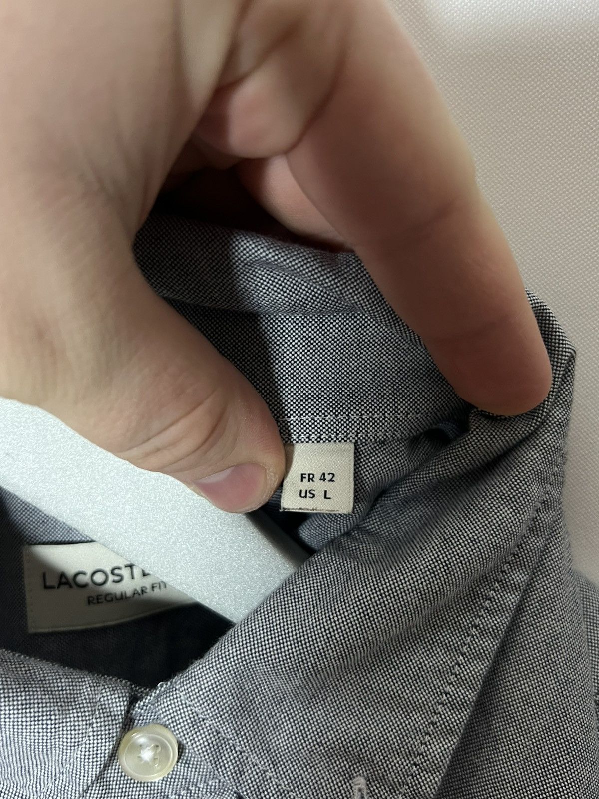 Lacoste Lacoste Luxury Short Sleeve Shirt Button Up Tee Size US L / EU 52-54 / 3 - 9 Thumbnail