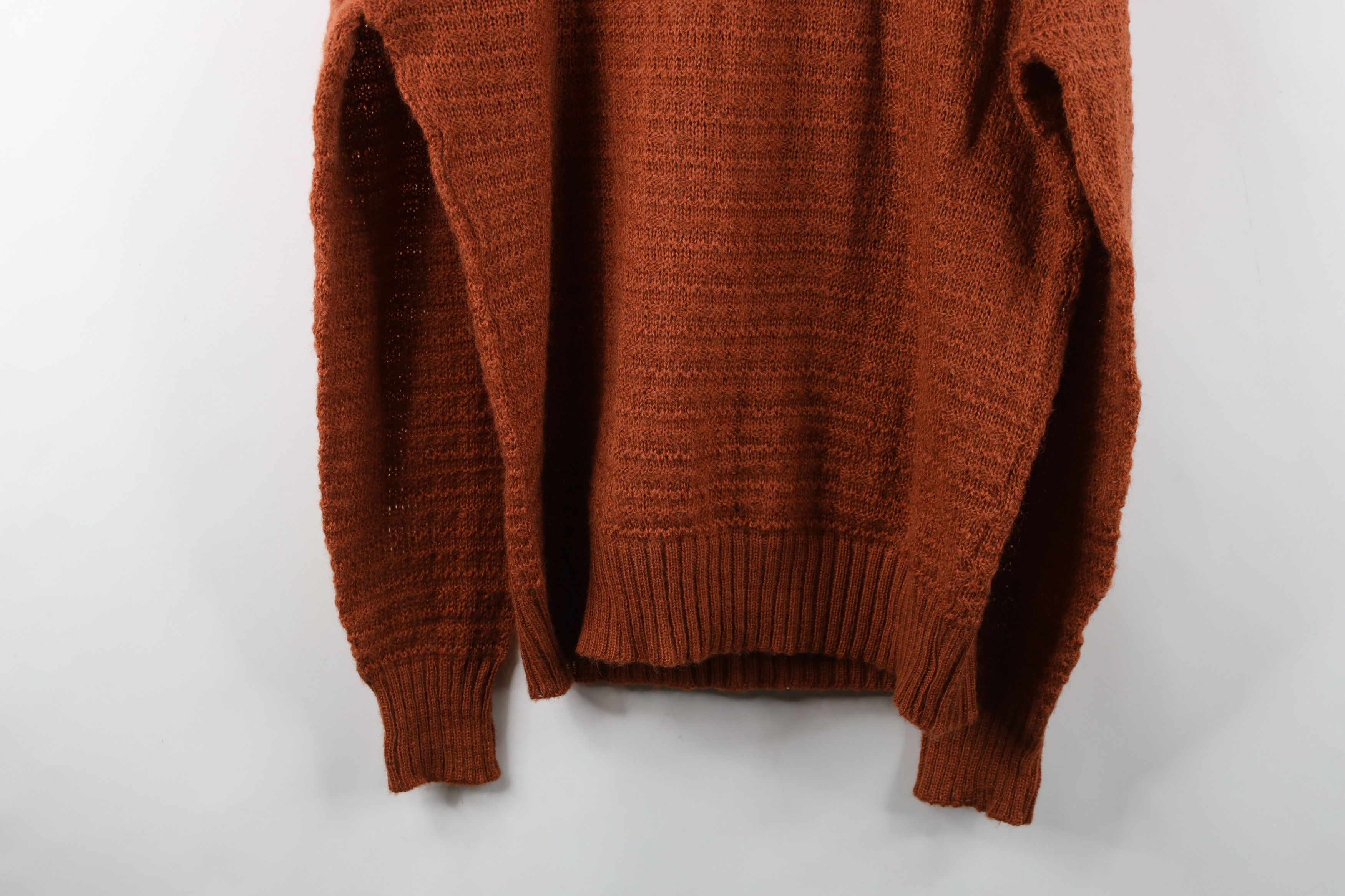Vintage Vintage 70s 80s Streetwear Wool Blend Knit Sweater Copper Size XL / US 12-14 / IT 48-50 - 12 Thumbnail
