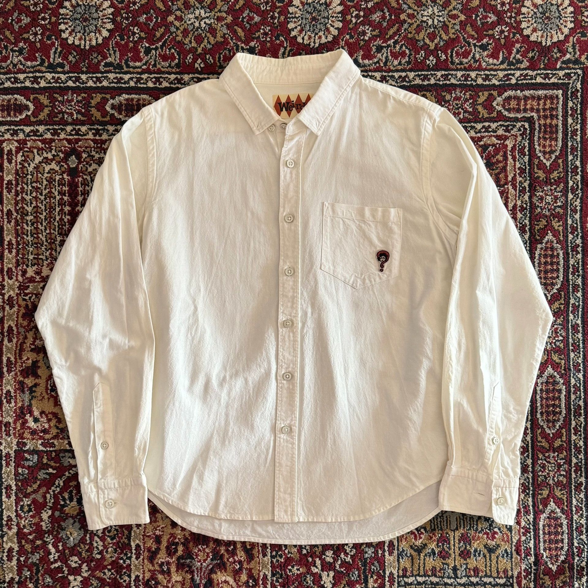 Absurd Weirdo White Shirt with Question Mark Logo Size US M / EU 48-50 / 2 - 1 Thumbnail