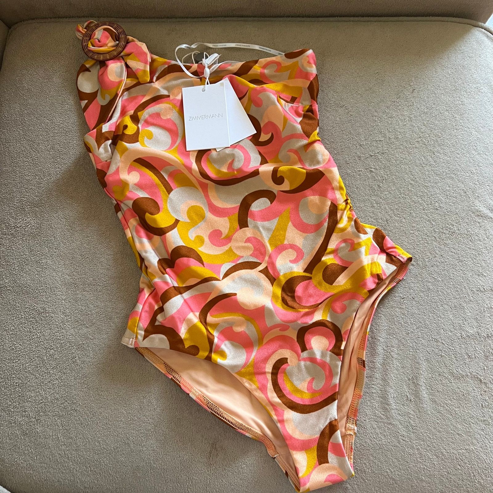 Zimmermann Zimmermann One-shoulder buckled swimsuit size 0 US 2-4 Size XS / US 0-2 / IT 36-38 - 2 Thumbnail