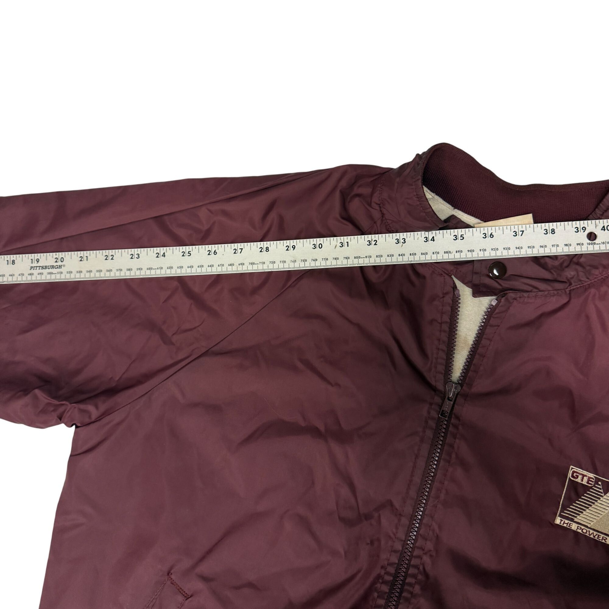 Other 80's Hartwell Maroon Nylon GTE The Power of One Jacket Size US XL / EU 56 / 4 - 10 Thumbnail
