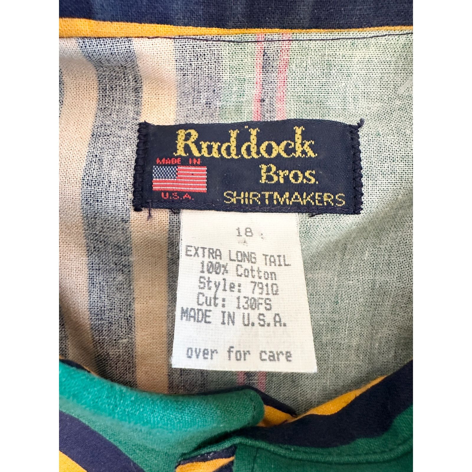Vintage Vintage Cotton Western Stripe Shirt 18 XLT Size US XXL / EU 58 / 5 - 7 Thumbnail