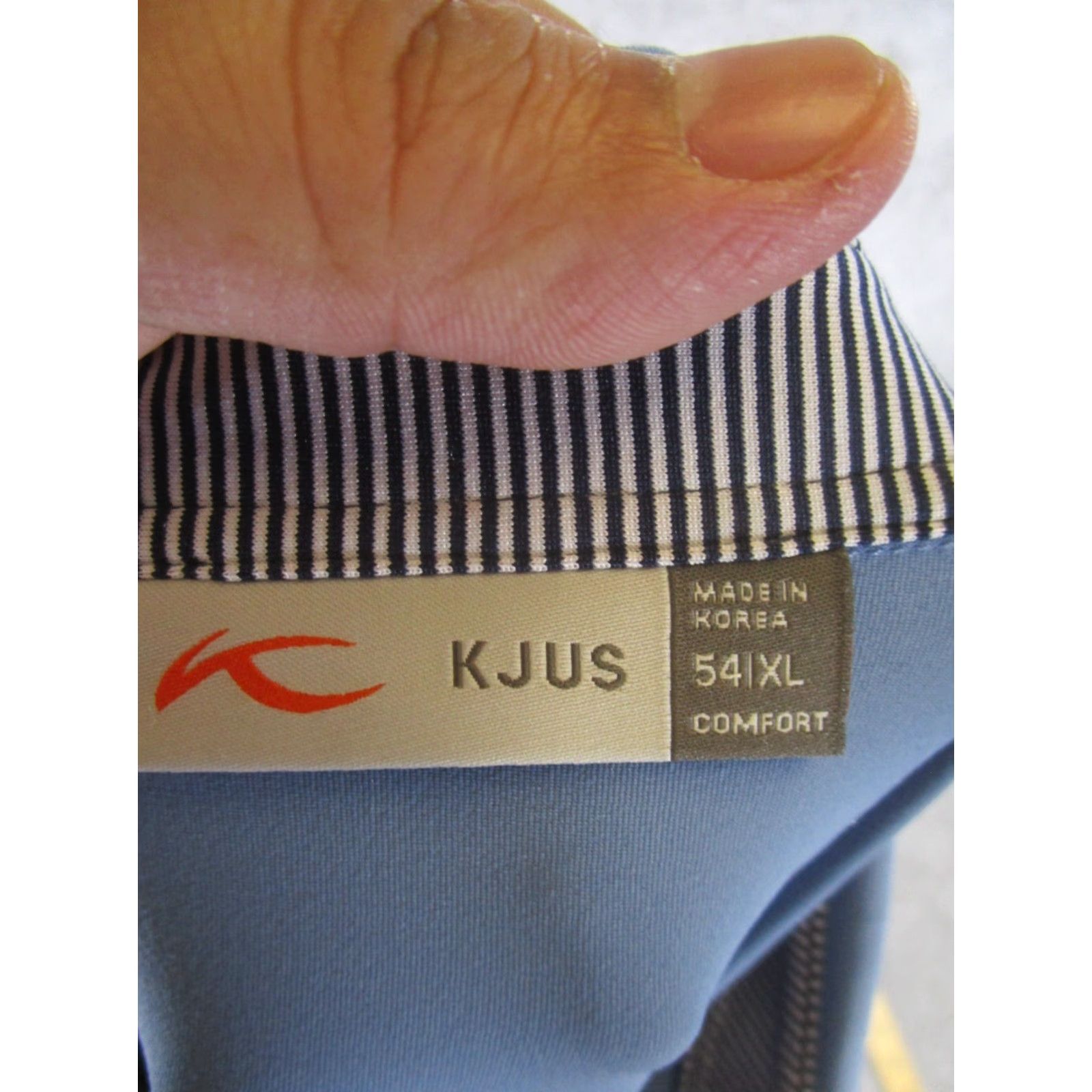 KJUS KJUS Performance Polo Shirt Mens XL Blue Solid Stretch Golf Size US XL / EU 56 / 4 - 7 Thumbnail