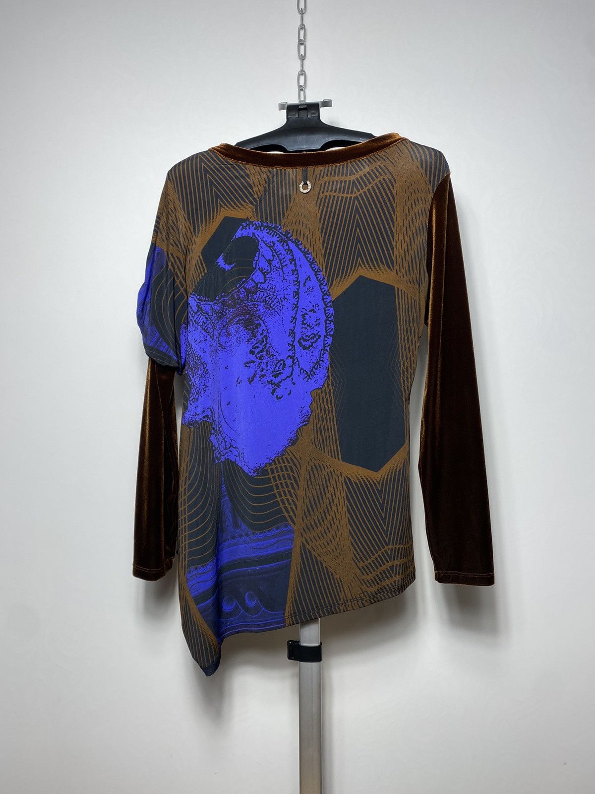 Other Save The Queen Asymmetric Velvet/Viscose Blouses Tunic Size XL / US 12-14 / IT 48-50 - 15 Thumbnail