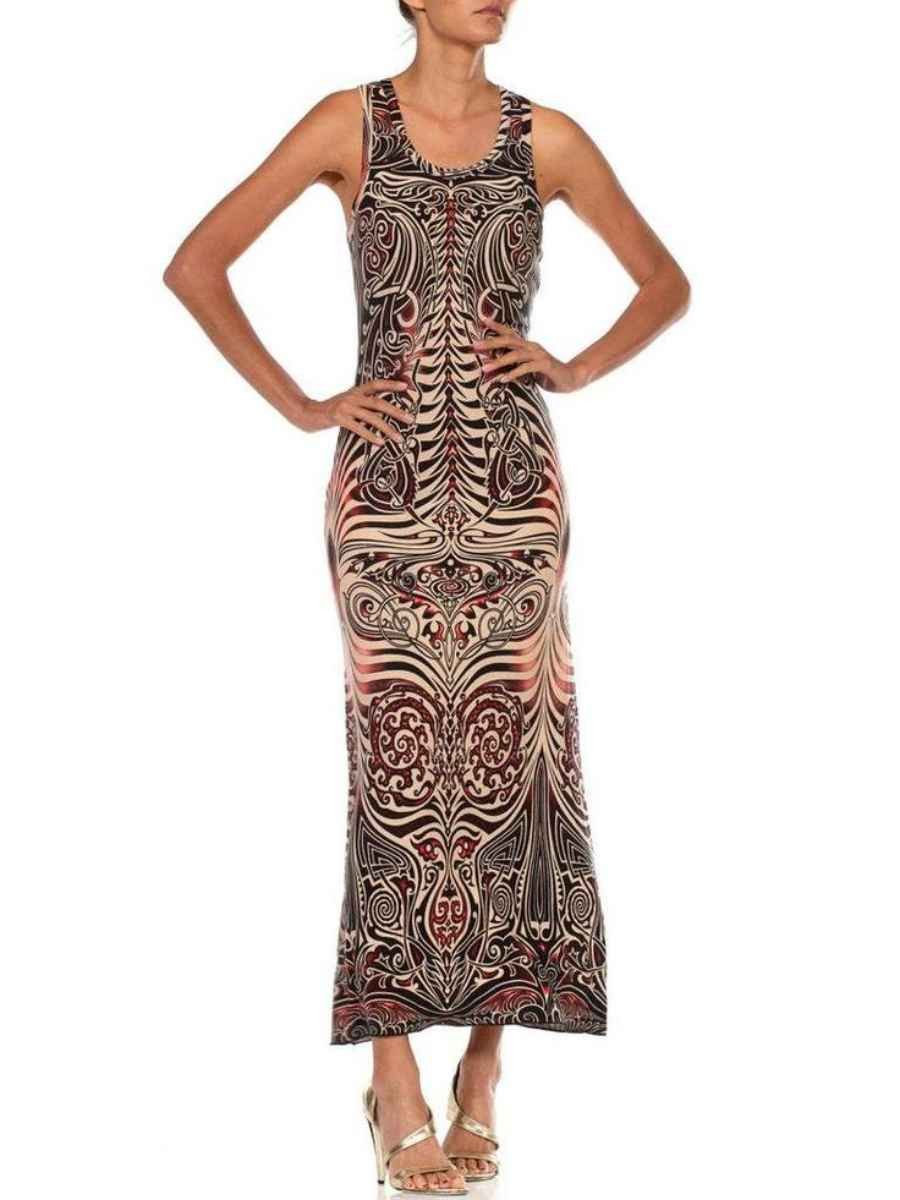 Jean Paul Gaultier Jean Paul Gaultier Maori Skeleton Drago Tattoo Dress Size M / US 6-8 / IT 42-44 - 1 Thumbnail